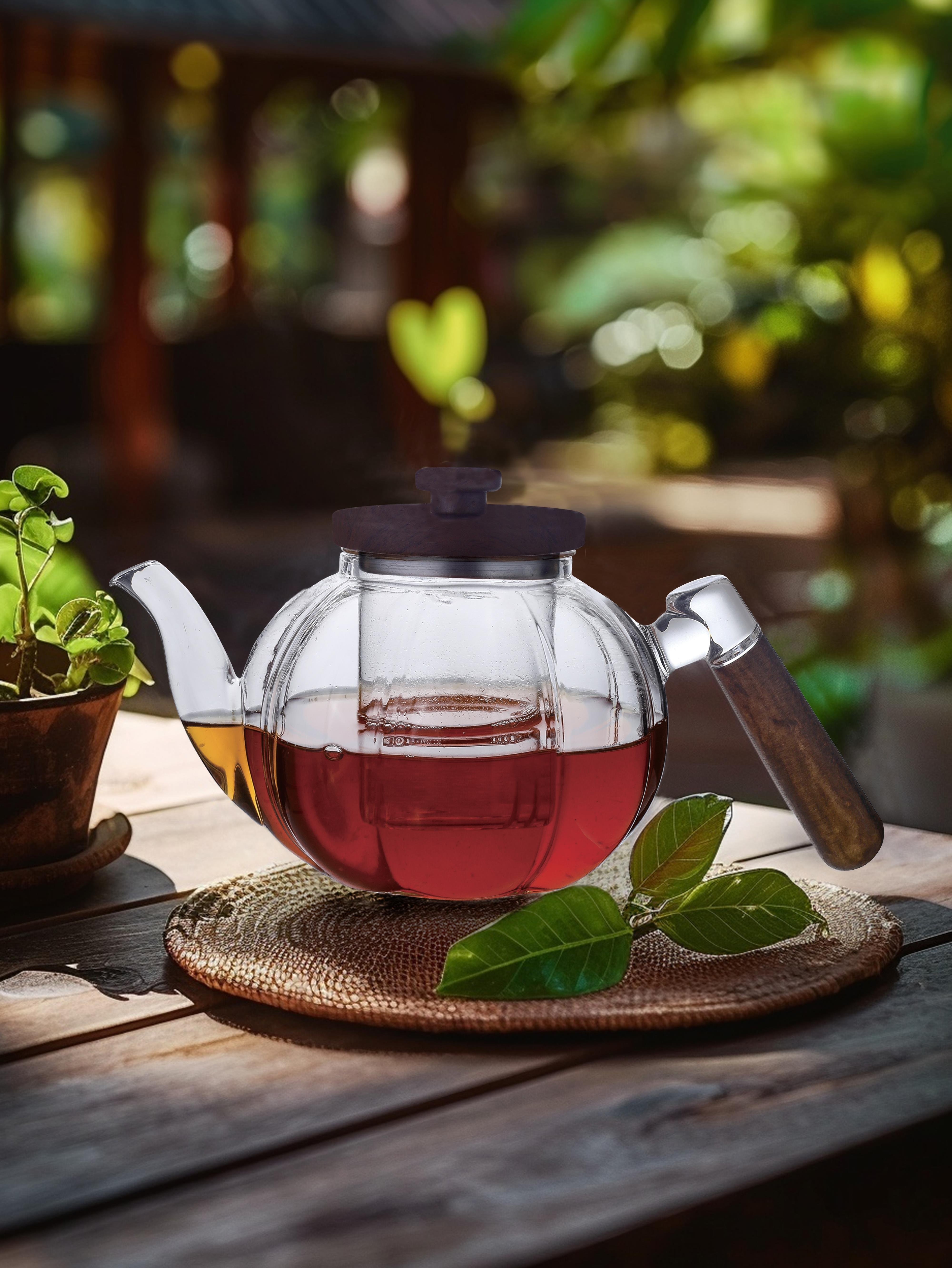 PAÇİ-ELLİE 1000 ML AKASYA KAPAKLI CAM DEMLİK