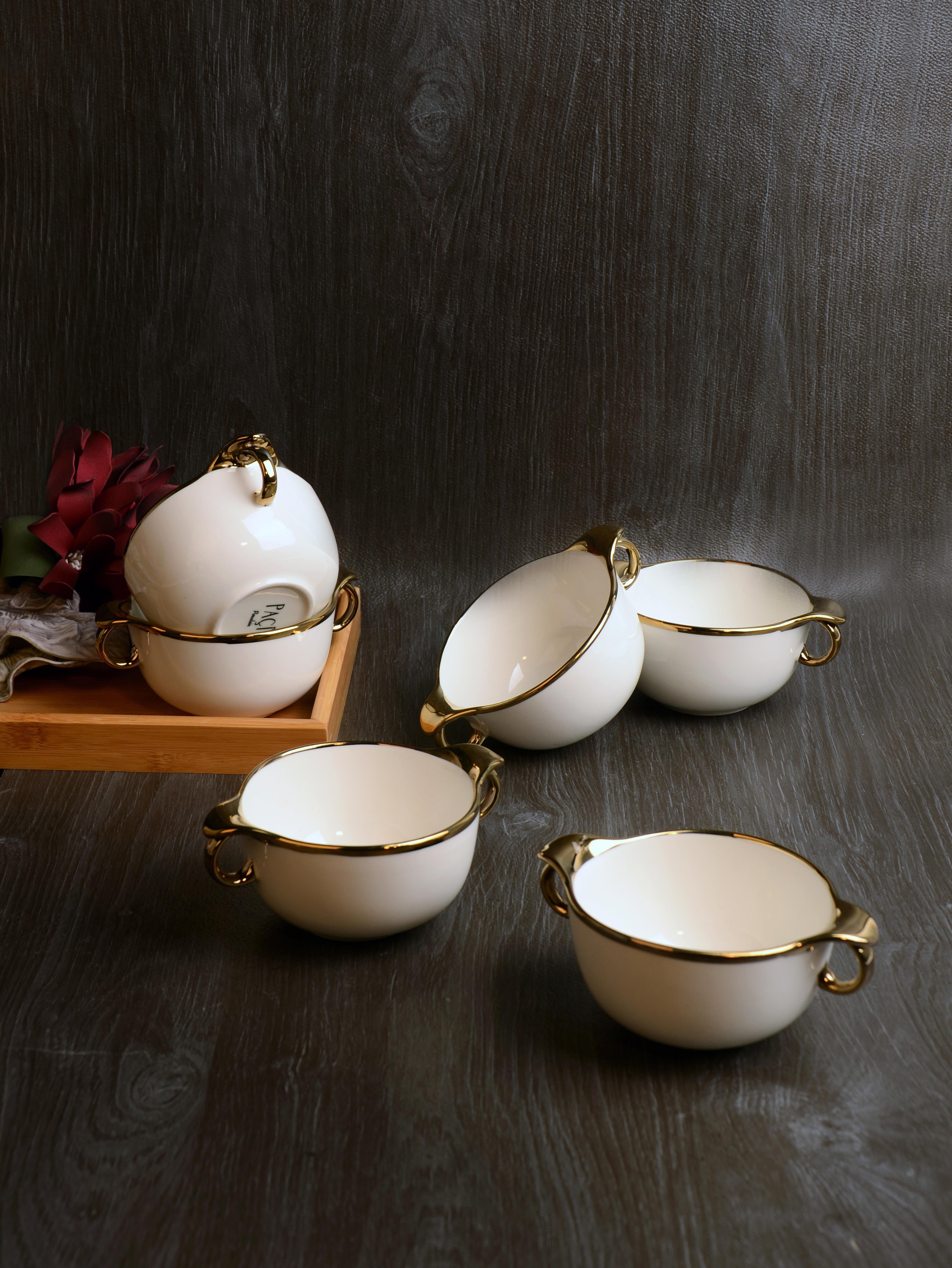 PAÇİ-ELORA YALDIZLI 6'LI KASE SETİ