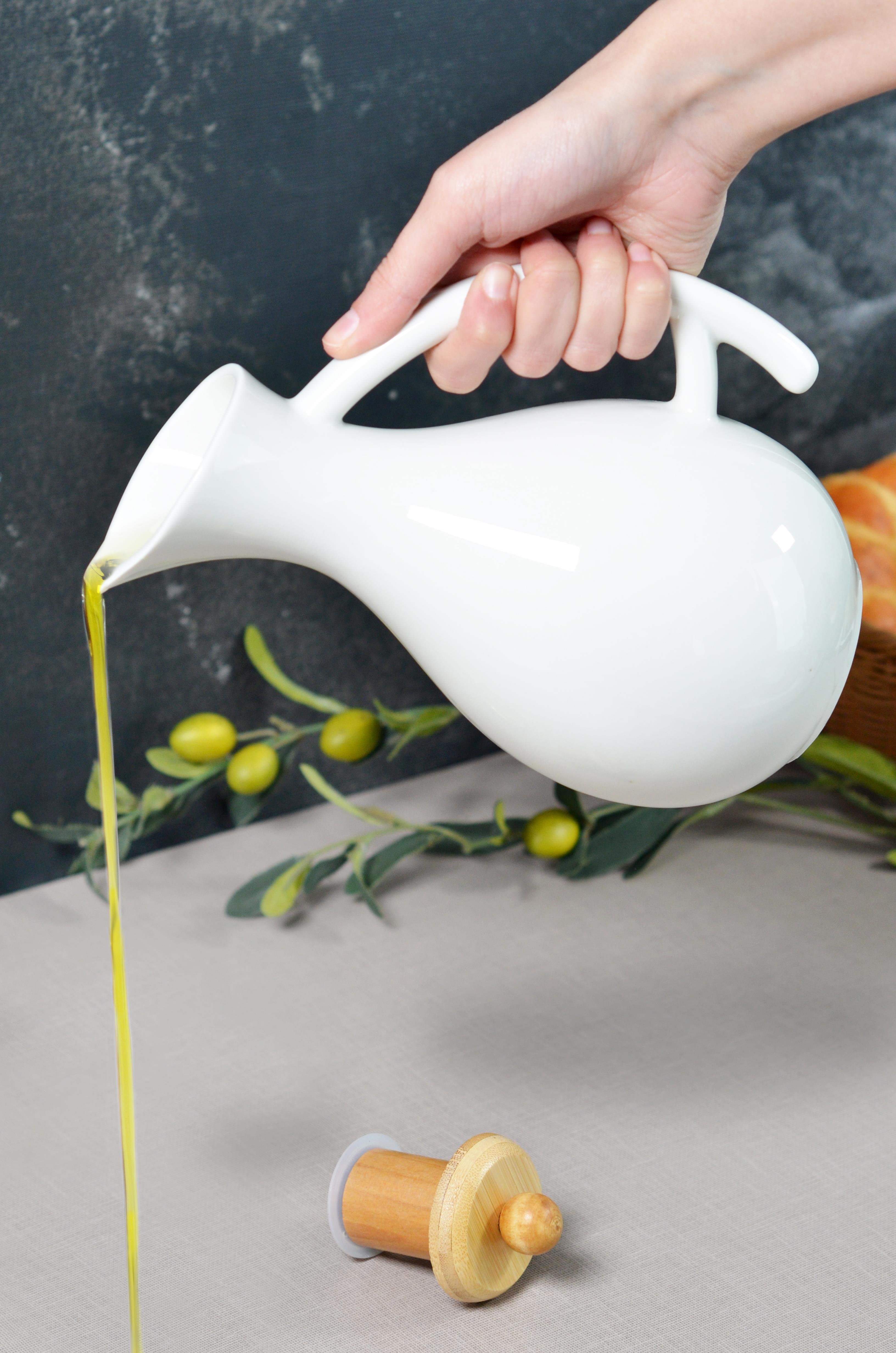 PAÇİ-FİONA BAMBU KAPAKLI PORSELEN YAĞLIK