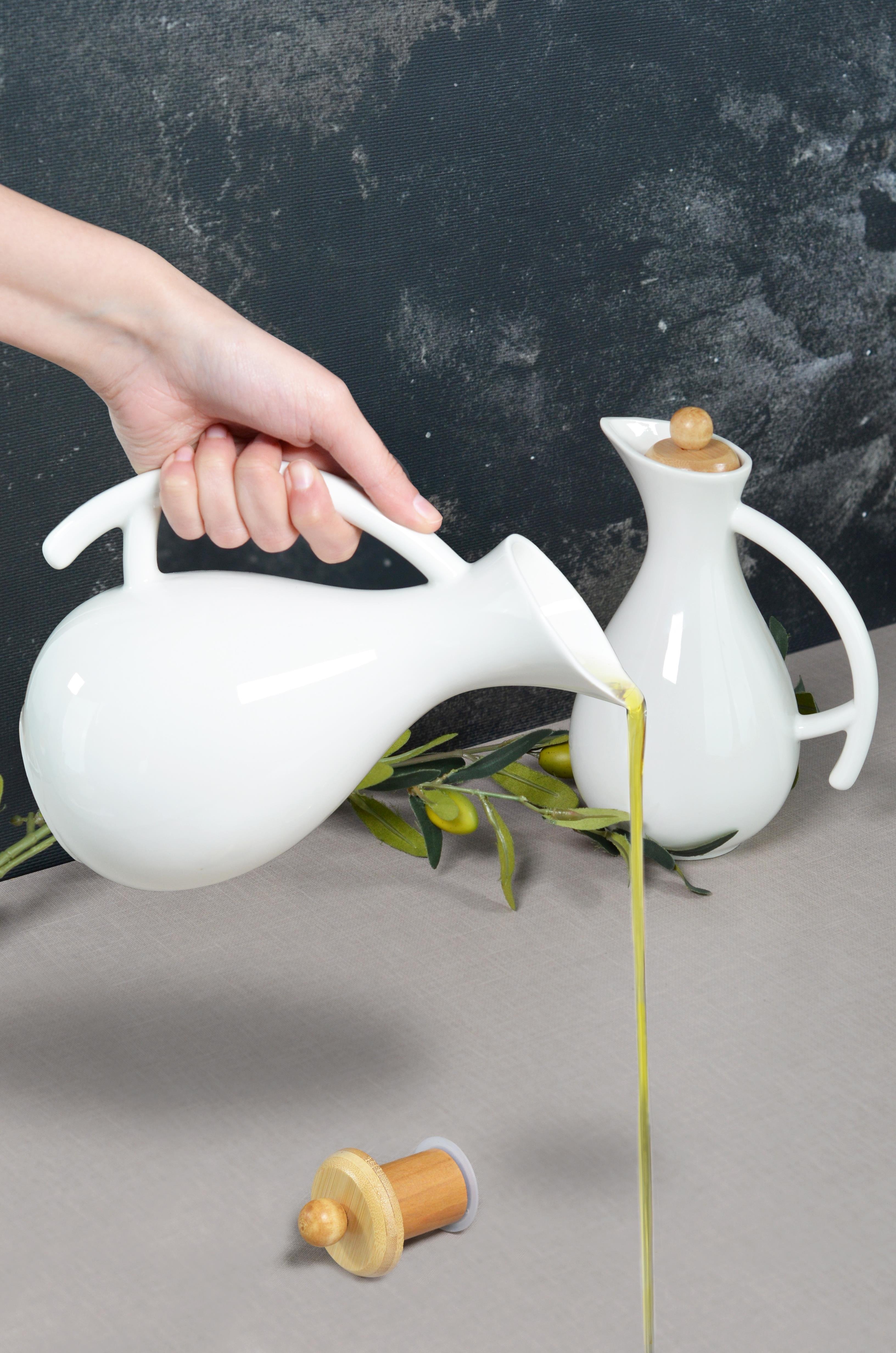 PAÇİ-FİONA BAMBU KAPAKLI PORSELEN YAĞLIK