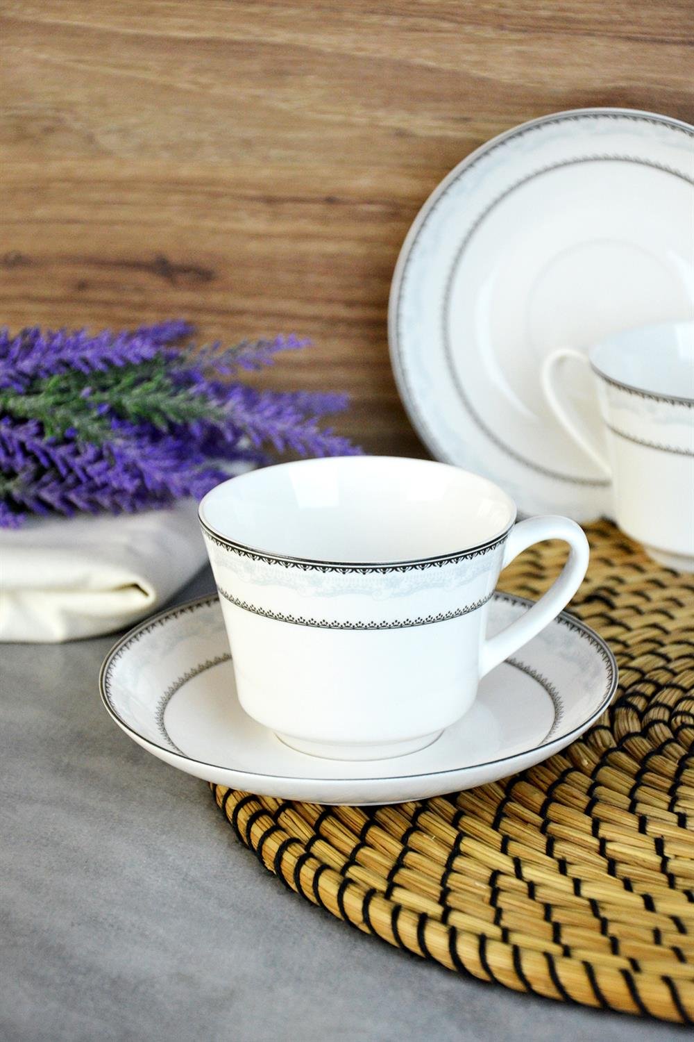 PAÇİ-LAURA PORSELEN ÇAY FİNCANI SETİ