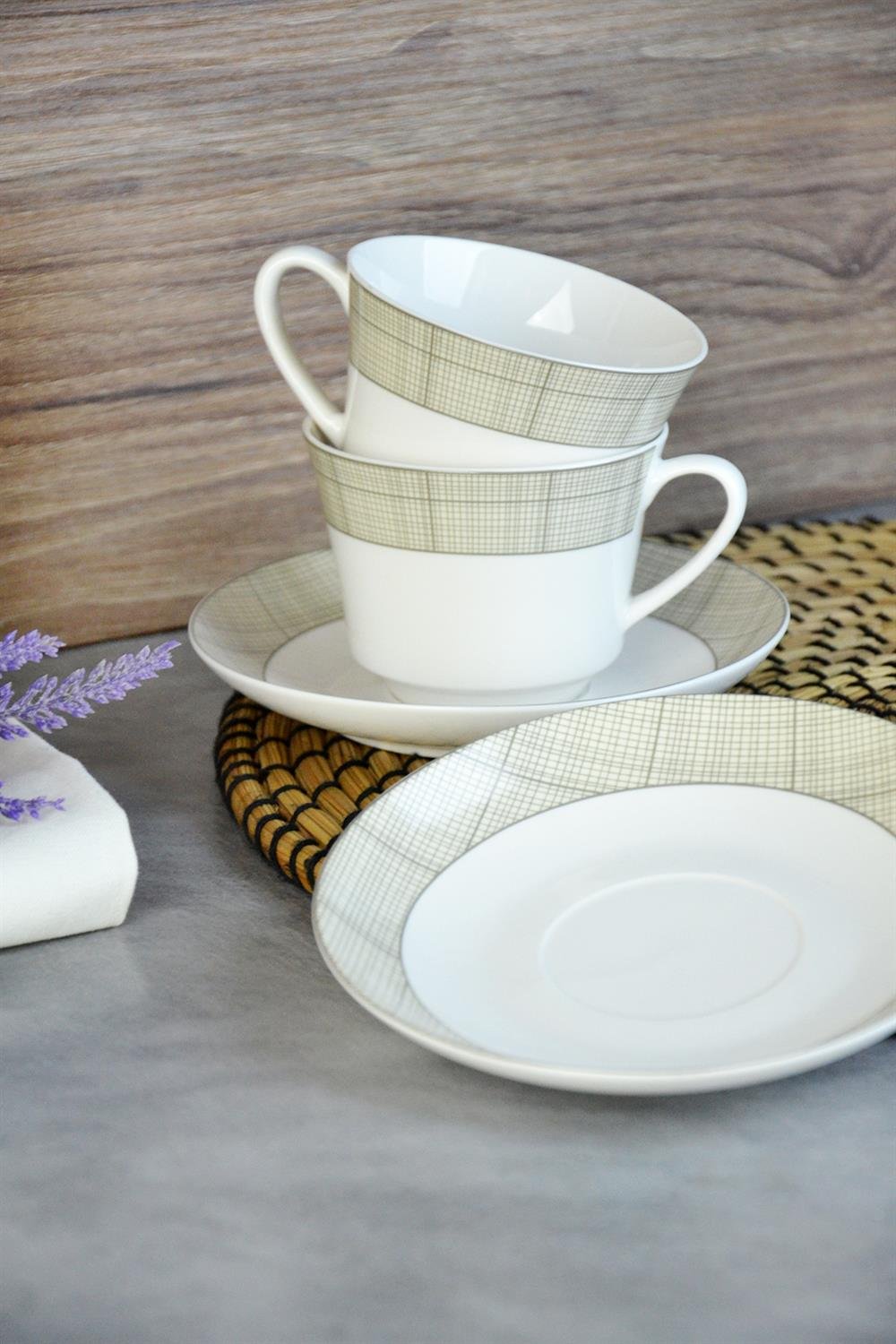 PAÇİ-LAURA PORSELEN ÇAY FİNCANI SETİ