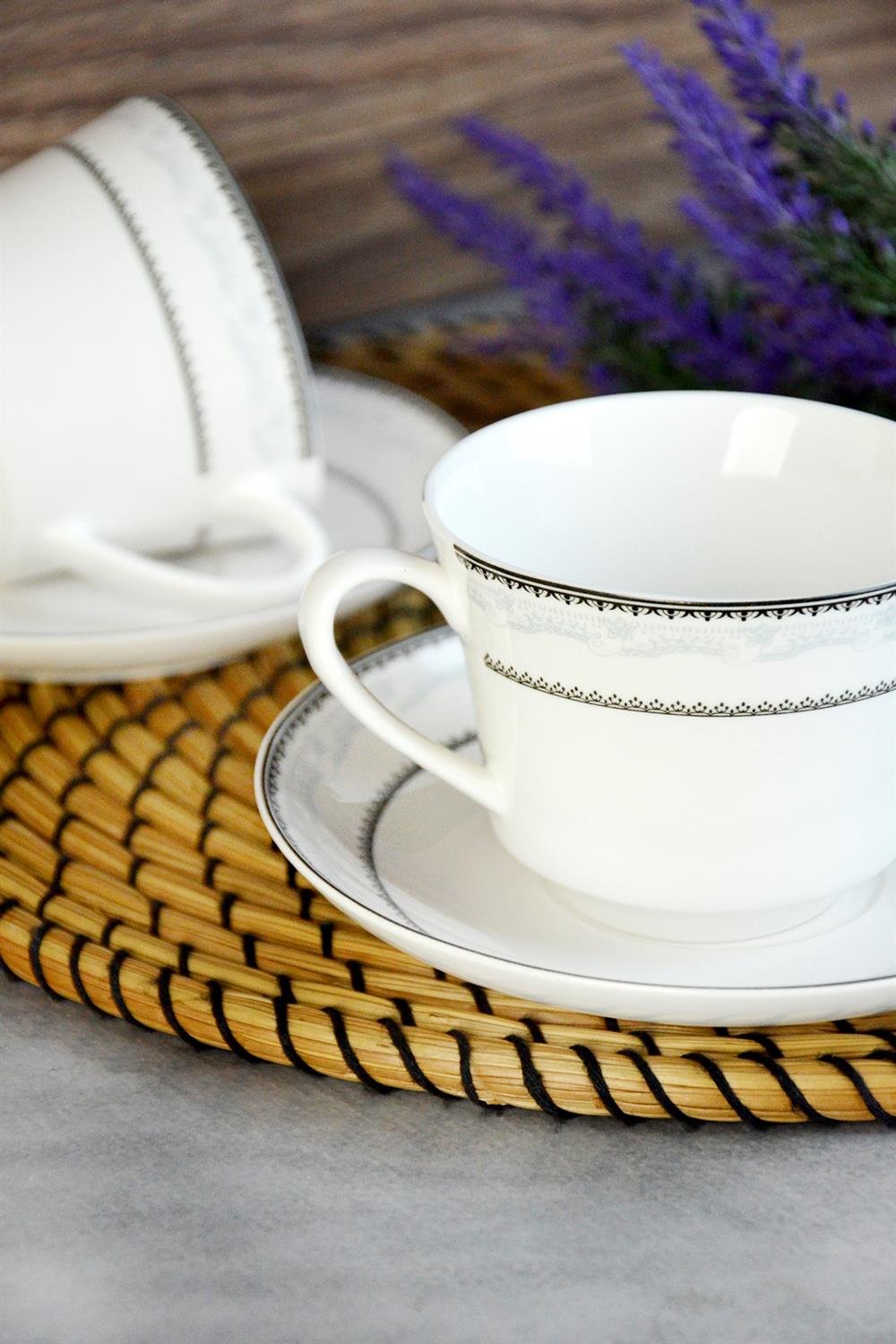 PAÇİ-LAURA PORSELEN ÇAY FİNCANI SETİ