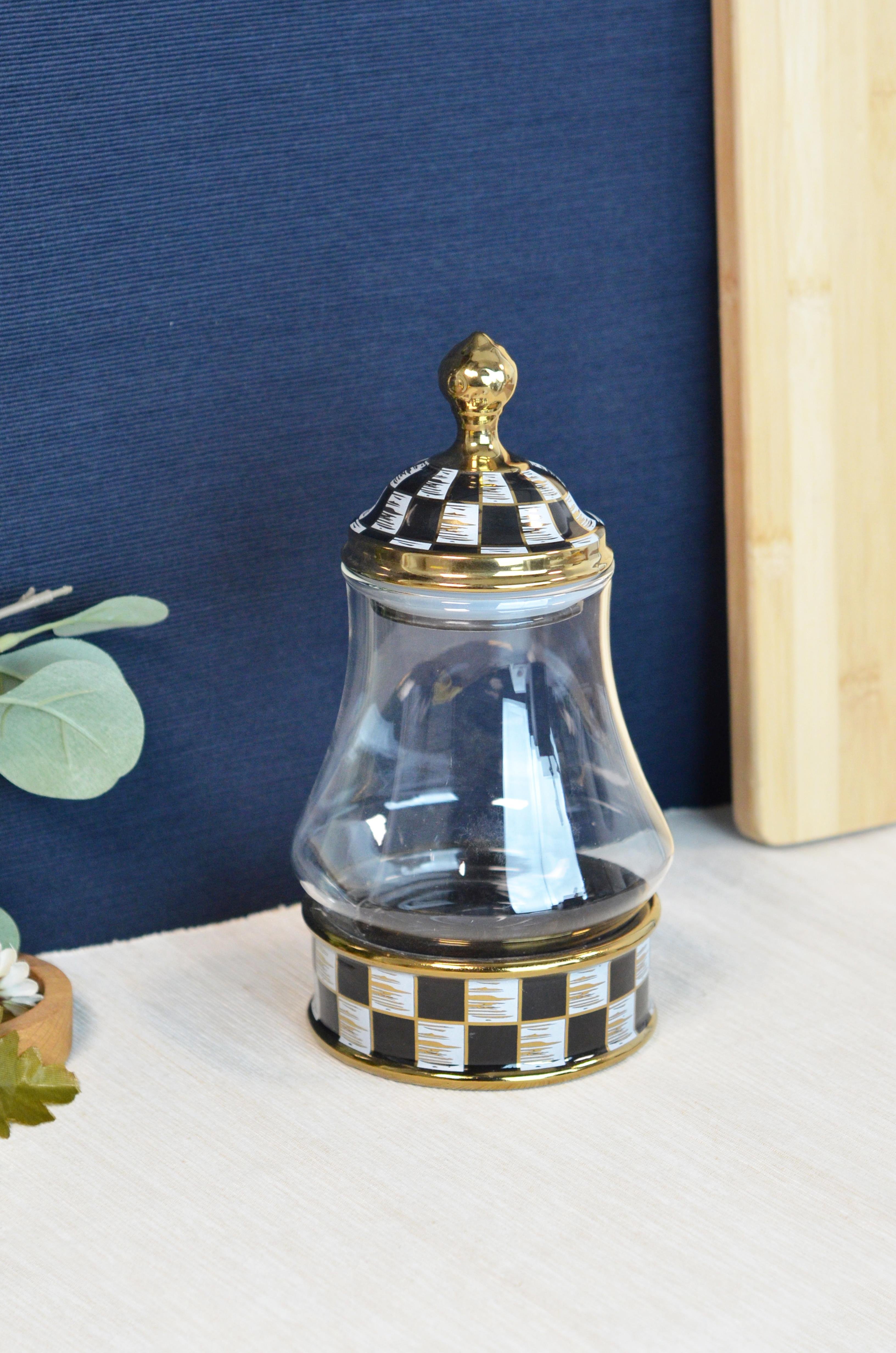 PAÇİ-LEO PORSELEN & CAM TEPELİ PARLAK DAMA BÜYÜK KAVANOZ