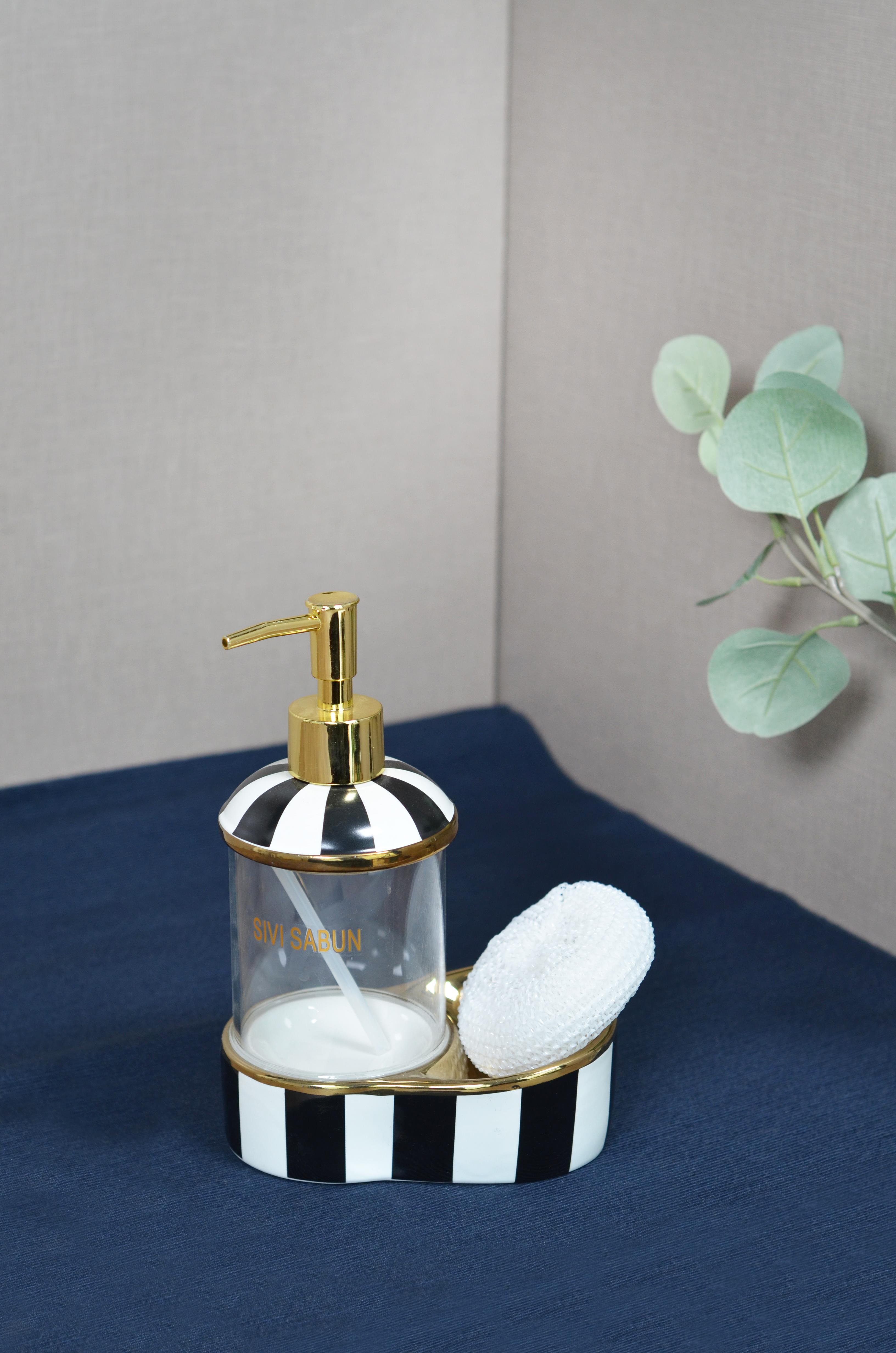 PAÇİ-LEO SÜNGERLİ TEKLİ CAM SIVI SABUNLUK