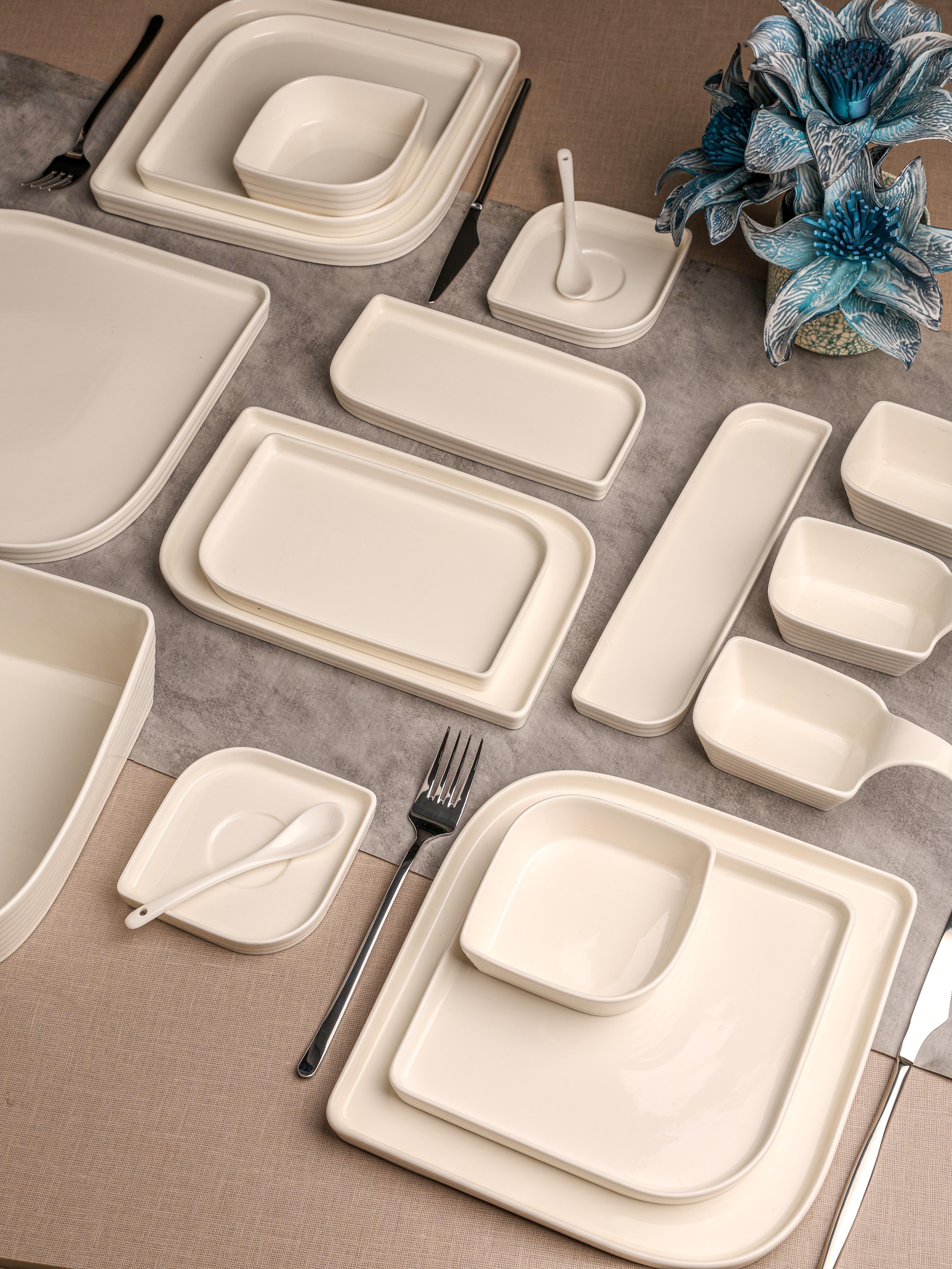 PAÇİ-LİLİAN BEYAZ 46 PARÇA KAHVALTI SETİ