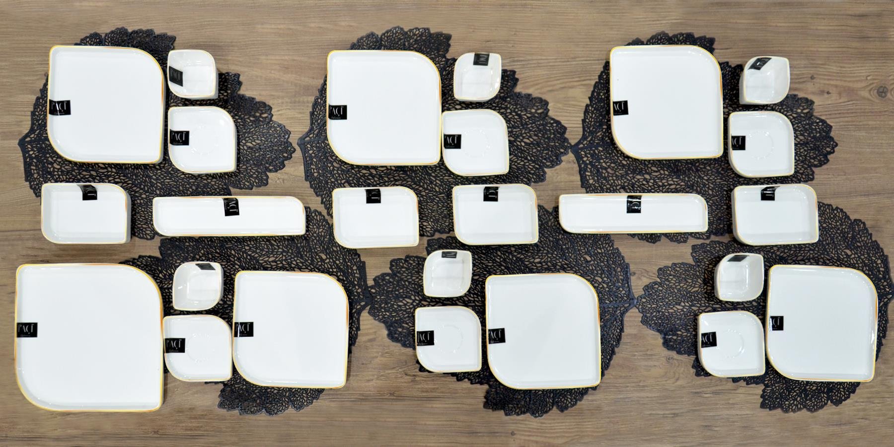 PAÇİ-LİLİAN YALDIZLI 25 PARÇA KAHVALTI SETİ