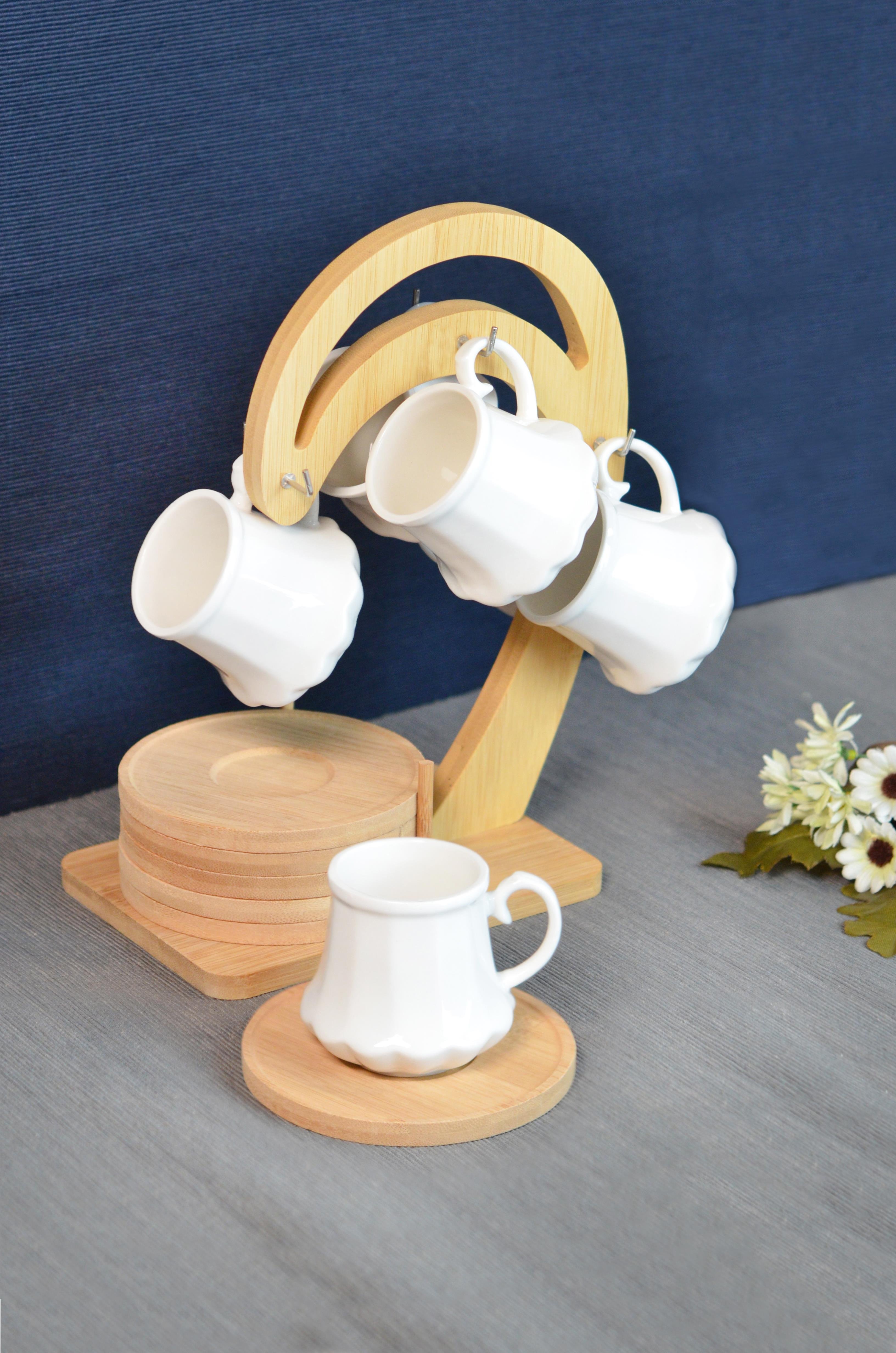 PAÇİ-LİNDA BAMBULU PORSELEN ASKILI KAHVE FİNCANI