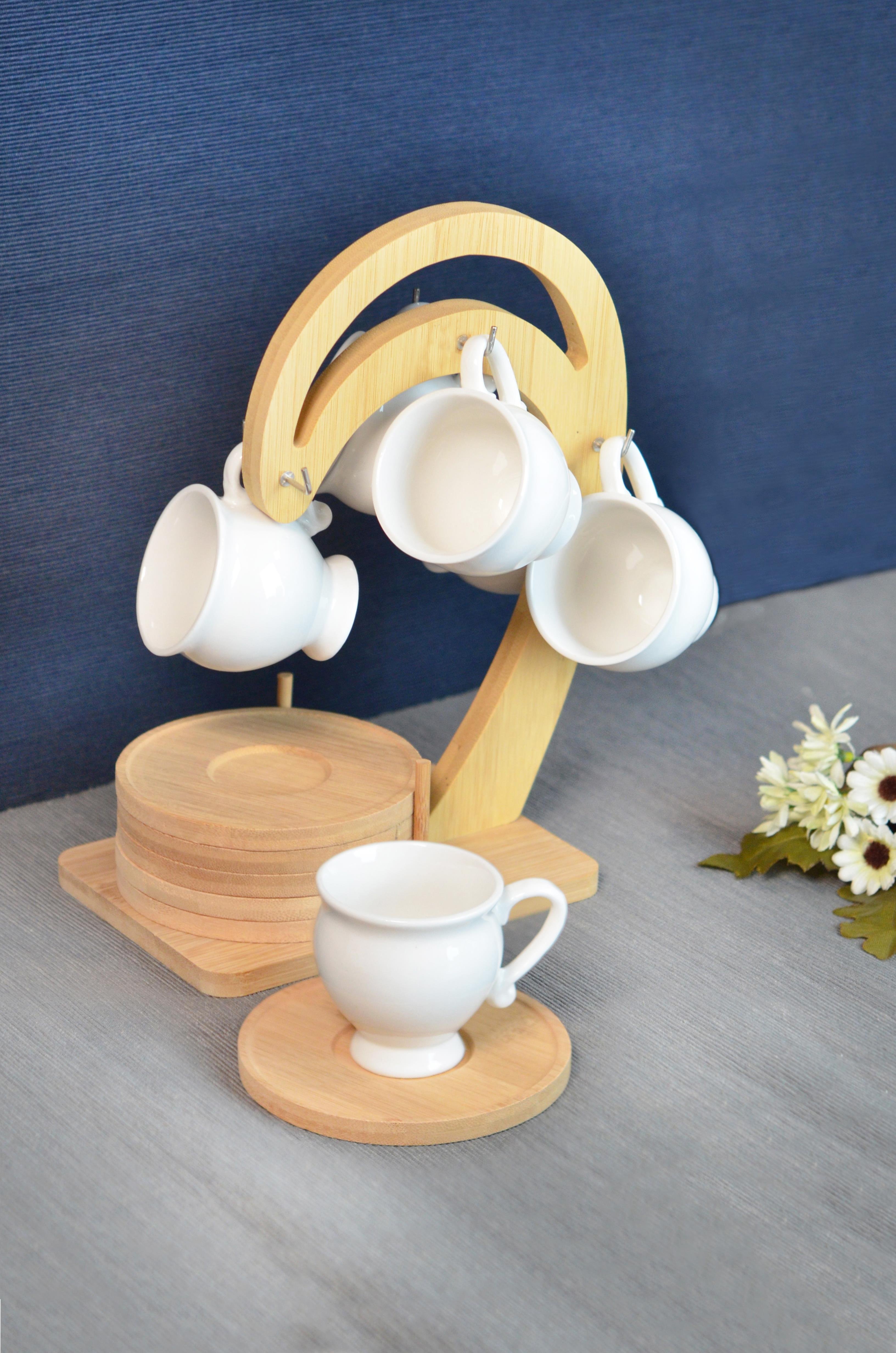 PAÇİ-LİNDA BAMBULU PORSELEN ASKILI KAHVE FİNCANI