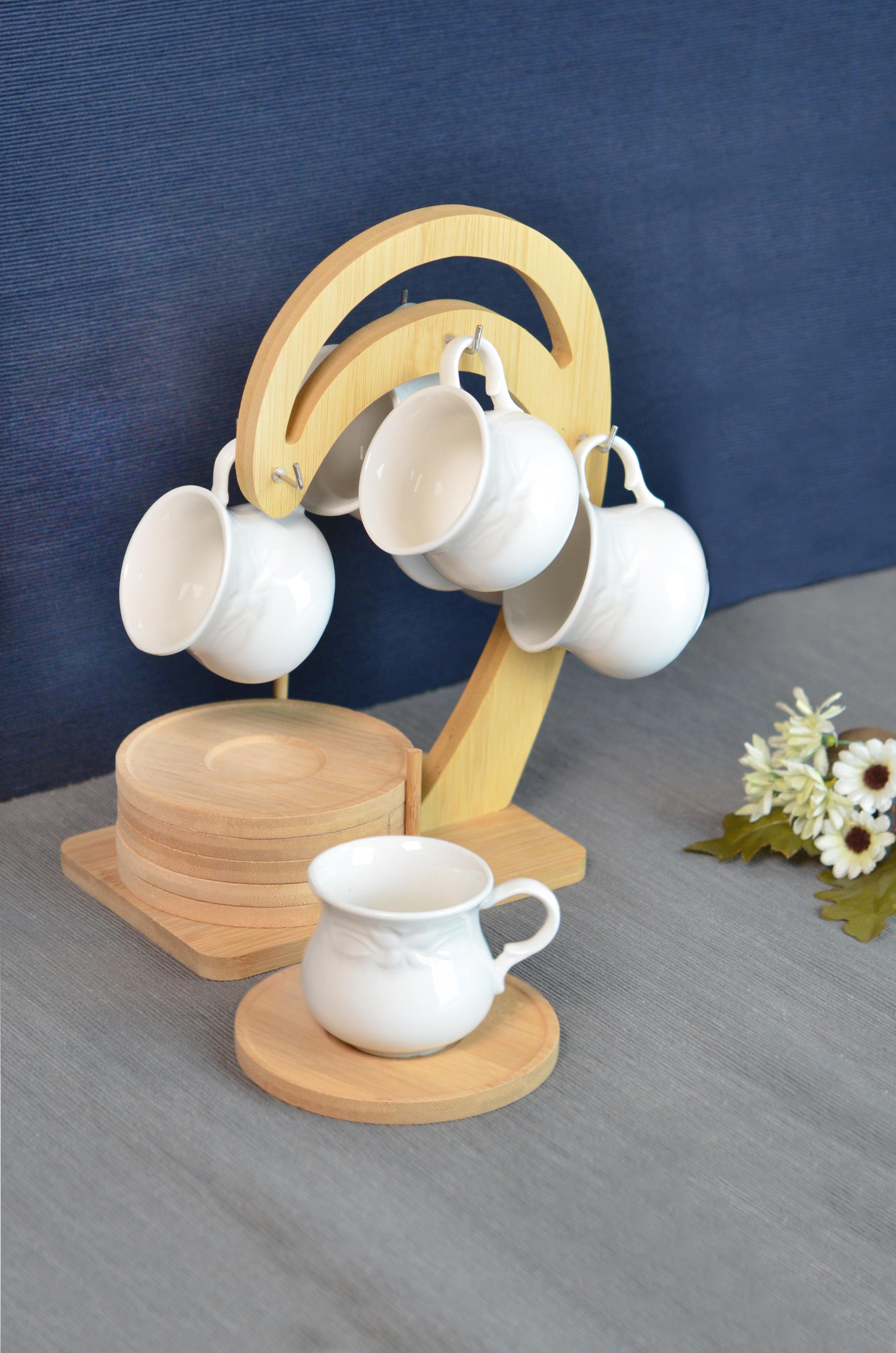 PAÇİ-LİNDA BAMBULU PORSELEN ASKILI KAHVE FİNCANI