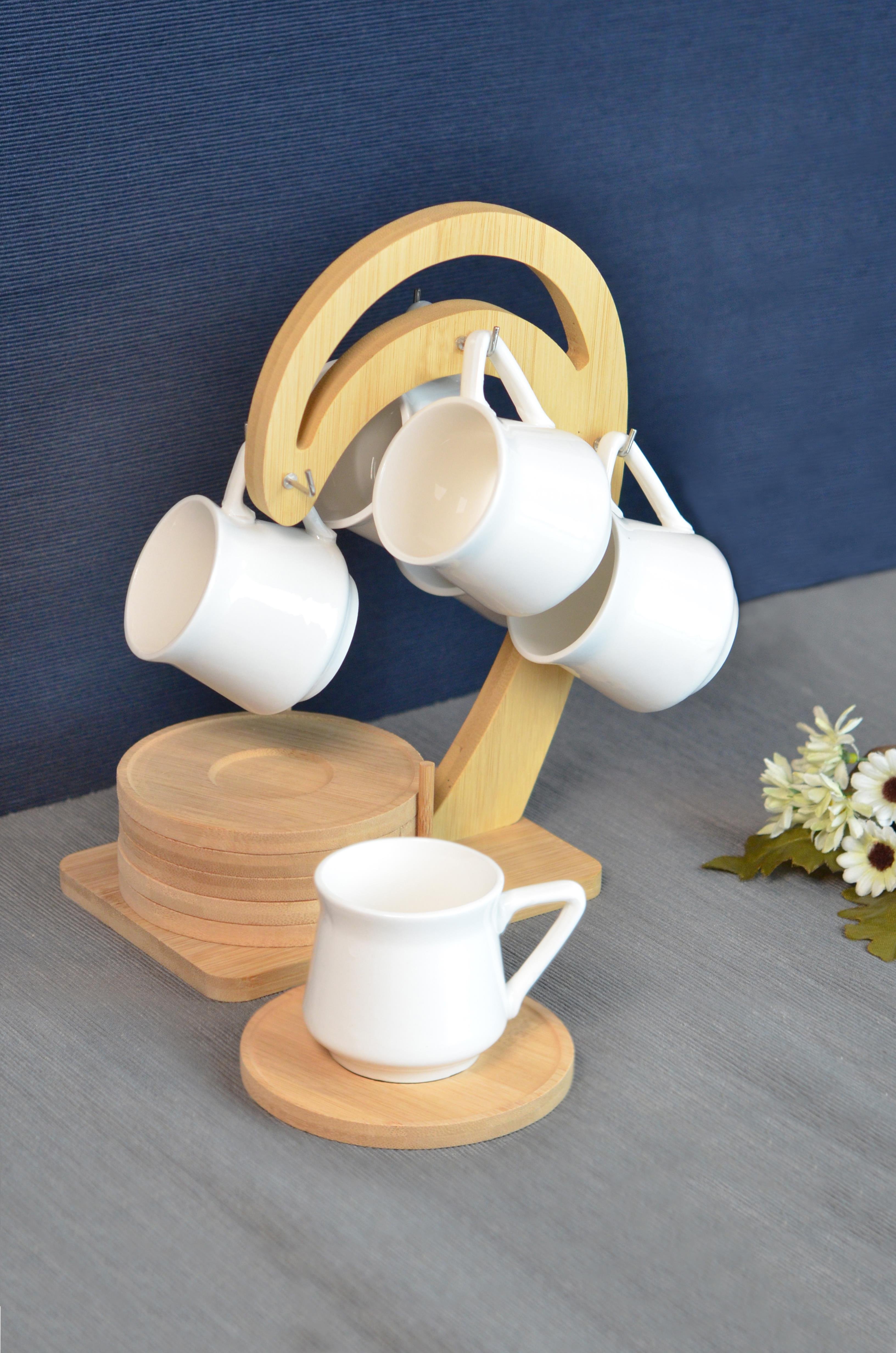 PAÇİ-LİNDA BAMBULU PORSELEN ASKILI KAHVE FİNCANI