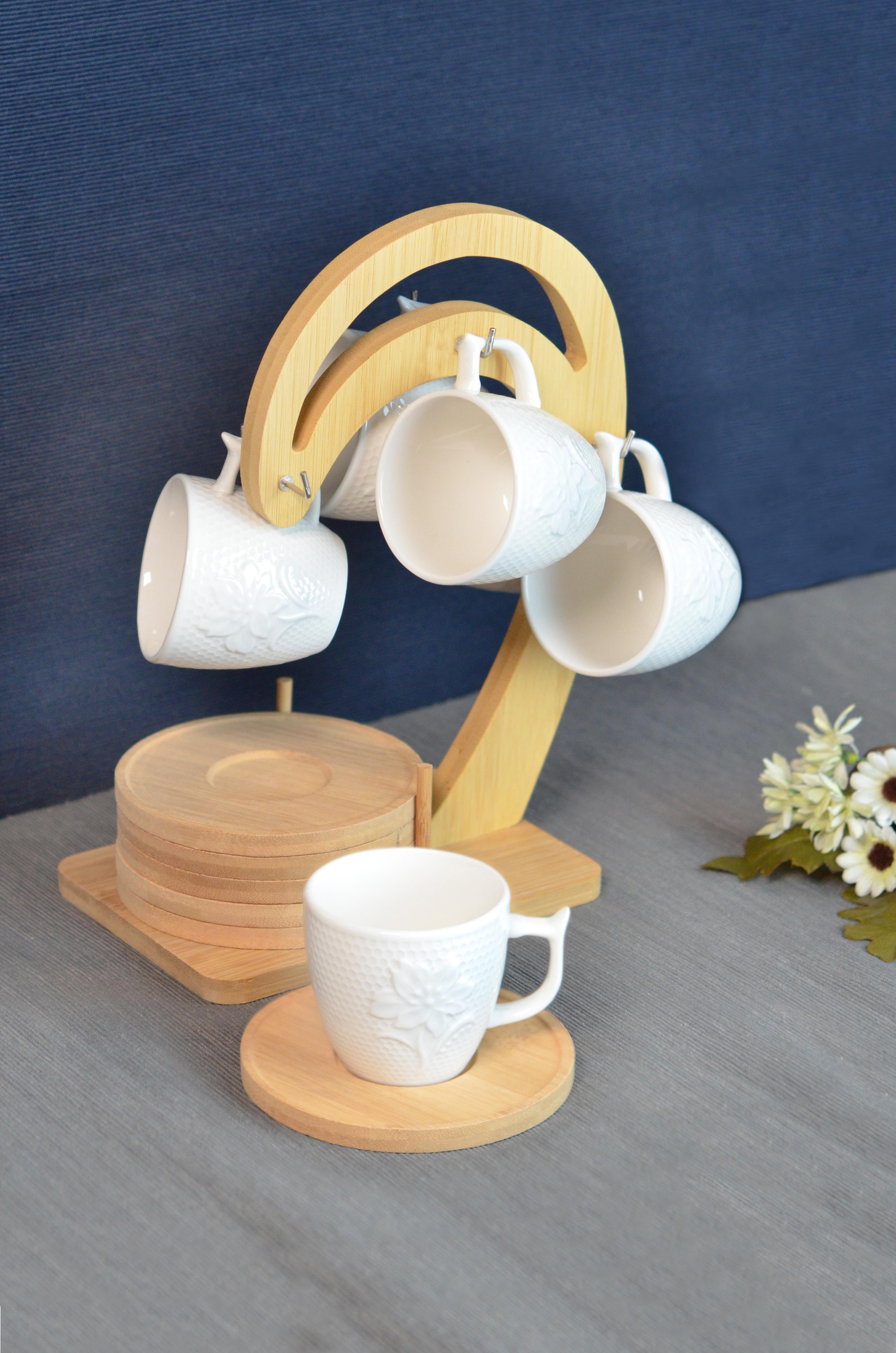 PAÇİ-LİNDA BAMBULU PORSELEN ASKILI KAHVE FİNCANI