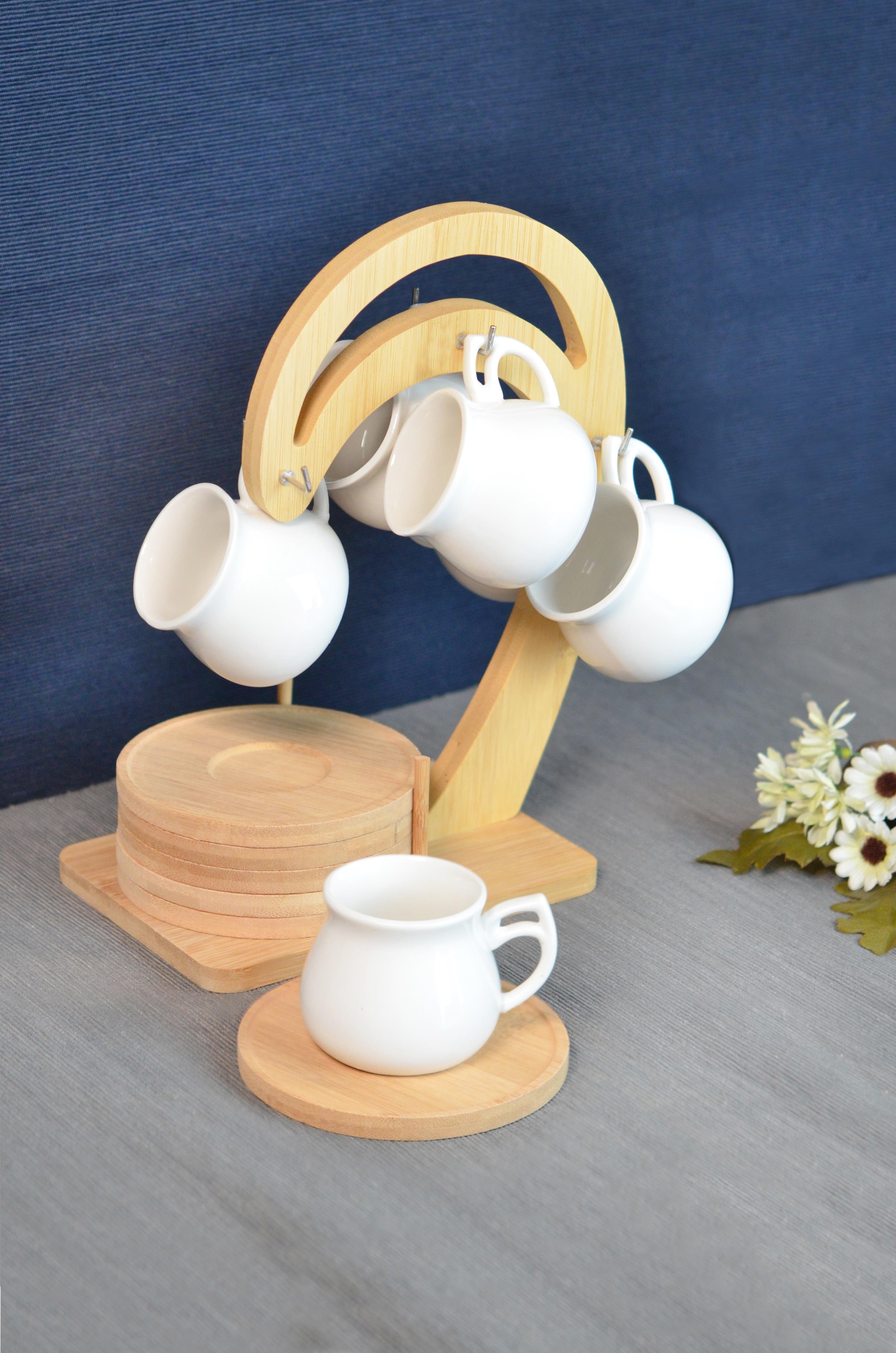 PAÇİ-LİNDA BAMBULU PORSELEN ASKILI KAHVE FİNCANI