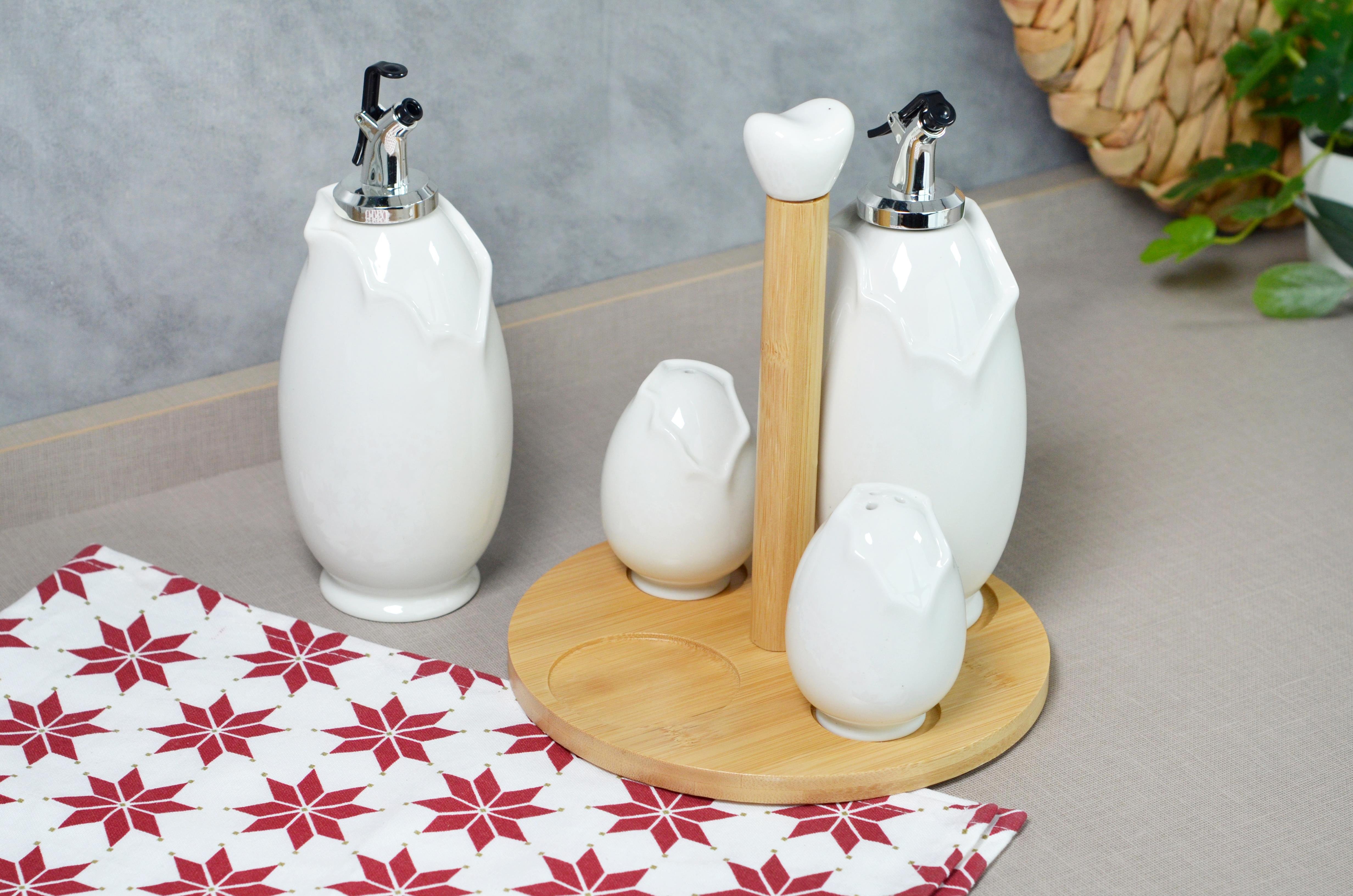 PAÇİ-LUCY 4'LÜ STANDLI YAĞLIK SİRKELİK SETİ