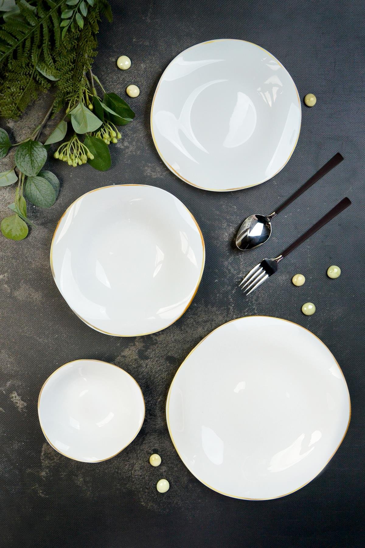 PAÇİ-LUMİERE GOLD OPAL 24 PARÇA YEMEK TAKIMI