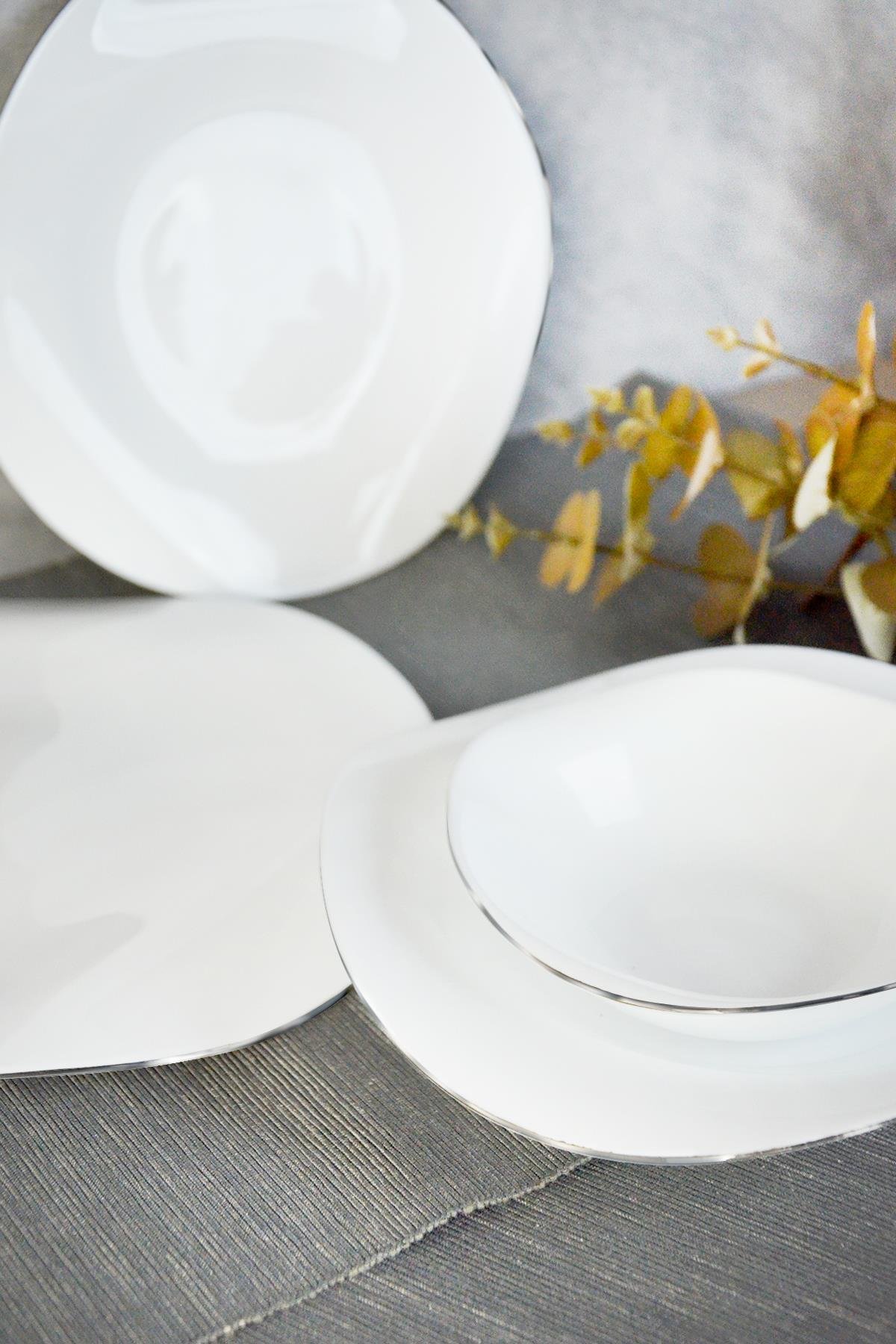 PAÇİ-LUMİERE SİLVER OPAL 24 PARÇA YEMEK TAKIMI