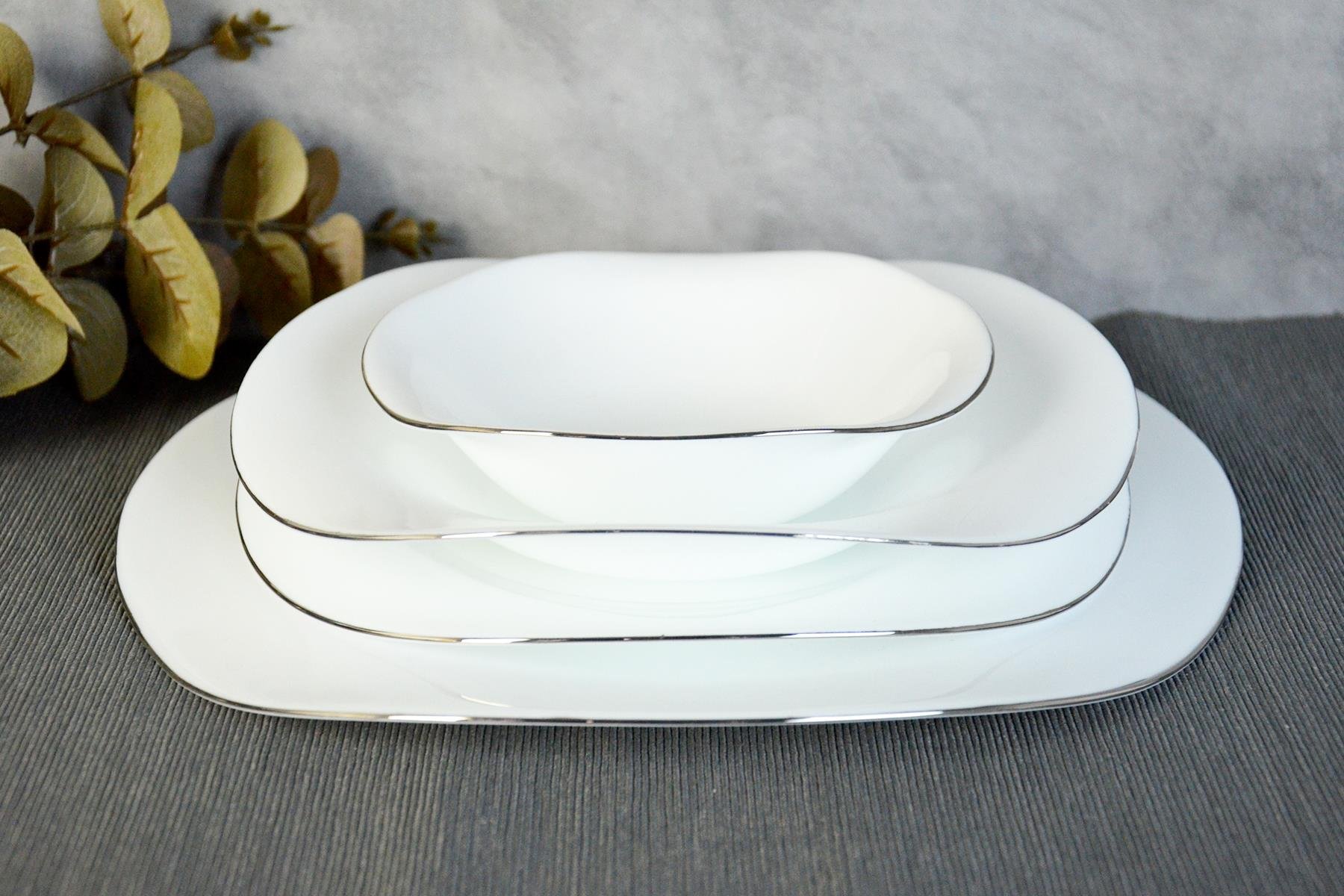 PAÇİ-LUMİERE SİLVER OPAL 24 PARÇA YEMEK TAKIMI