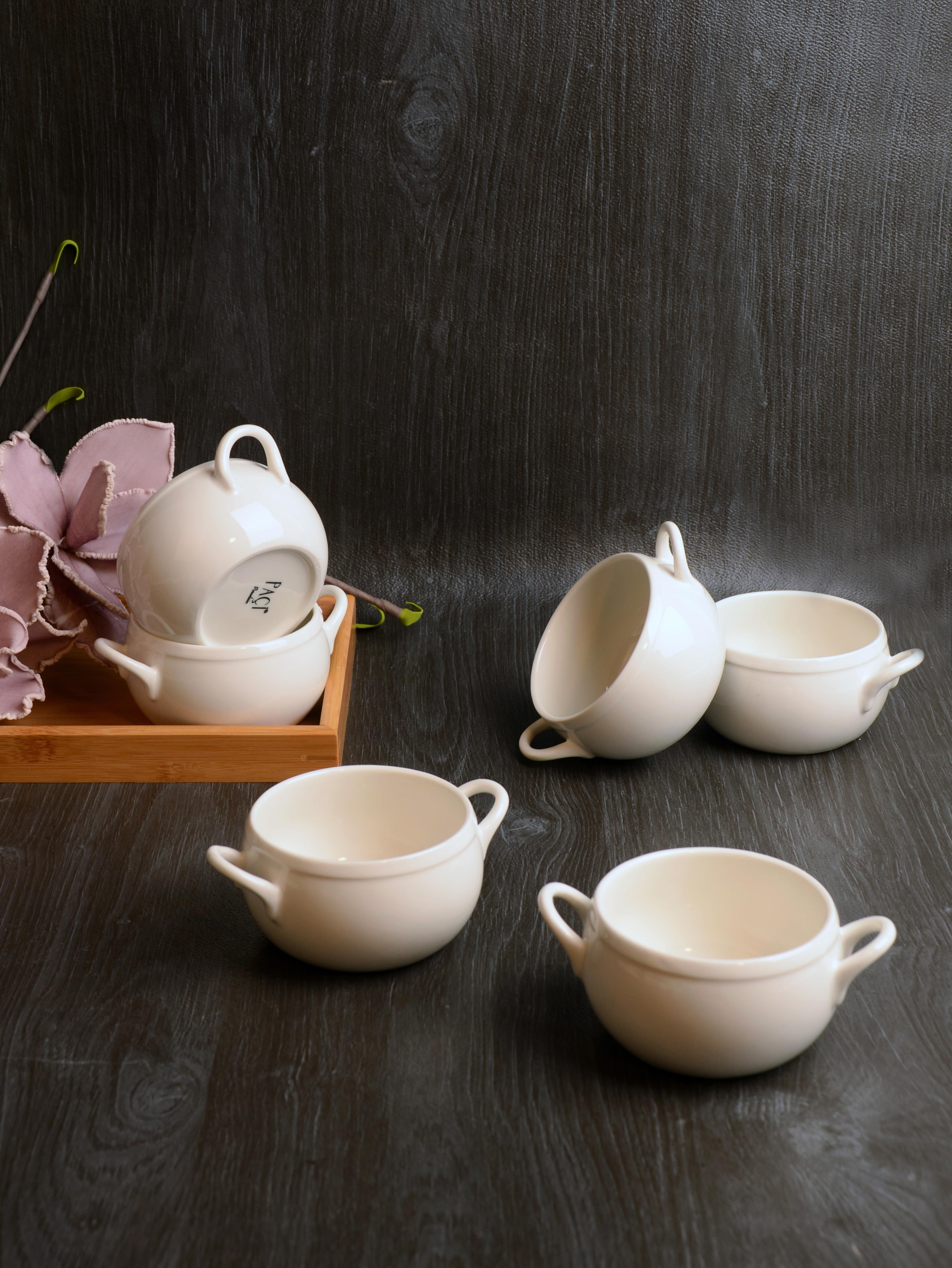 PAÇİ-MİA BEYAZ 6'LI KASE SETİ