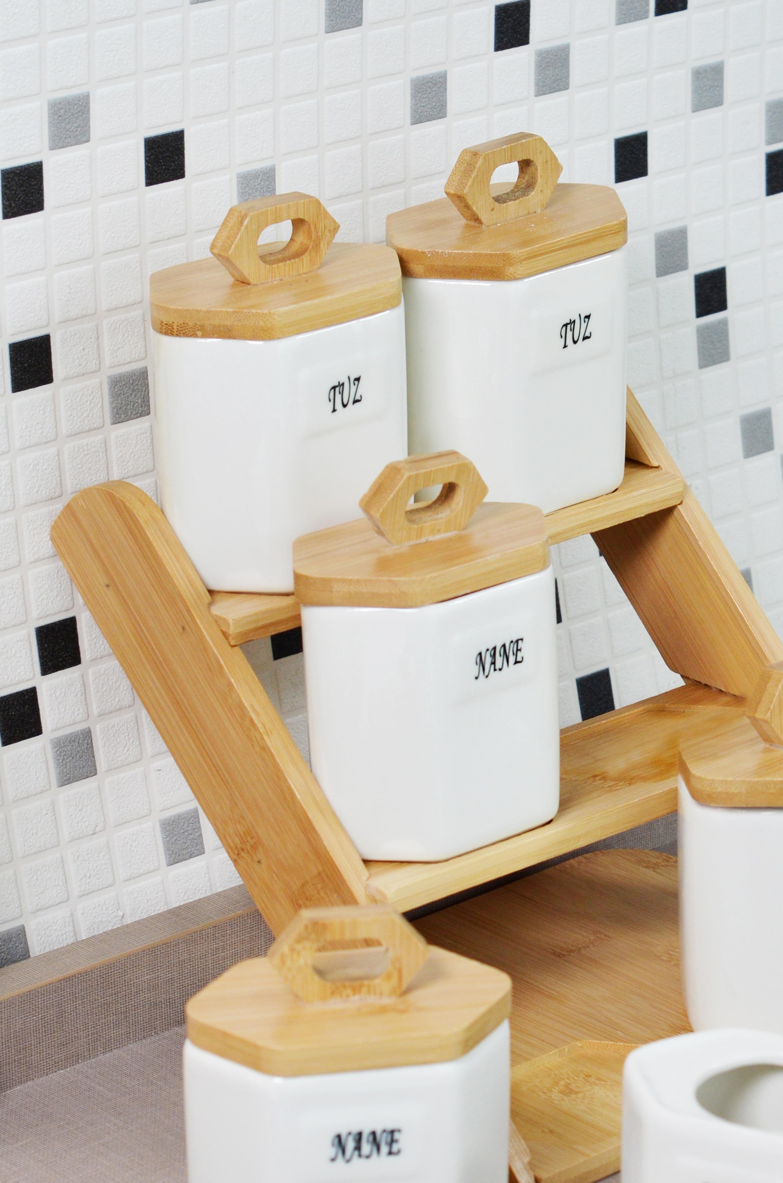 PAÇİ-MONA 6'LI STANDLI BAHARATLIK SETİ