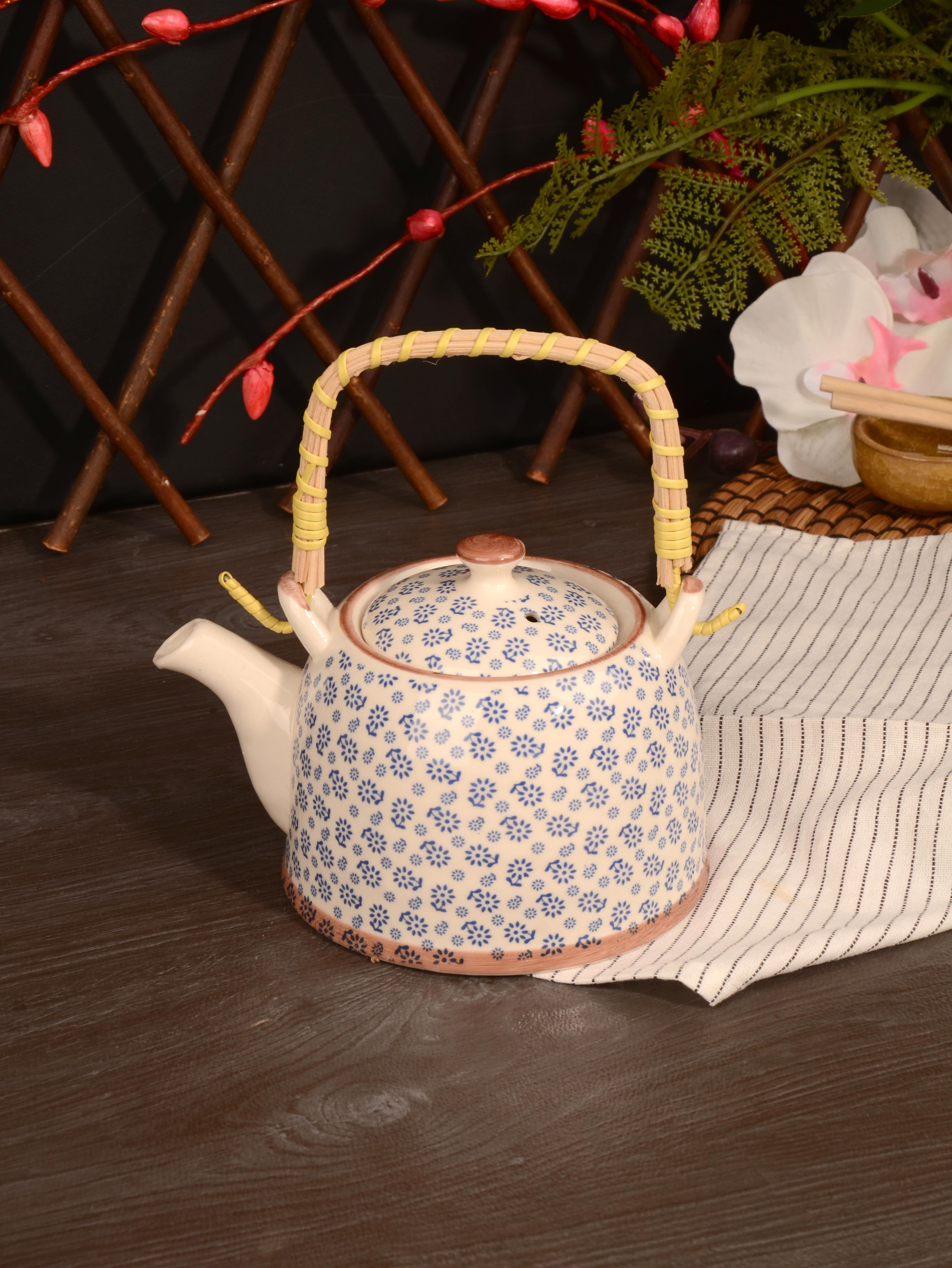 PAÇİ-MULAN 800 ML. BAMBU KULPLU ÇİNİ DESEN DEMLİK