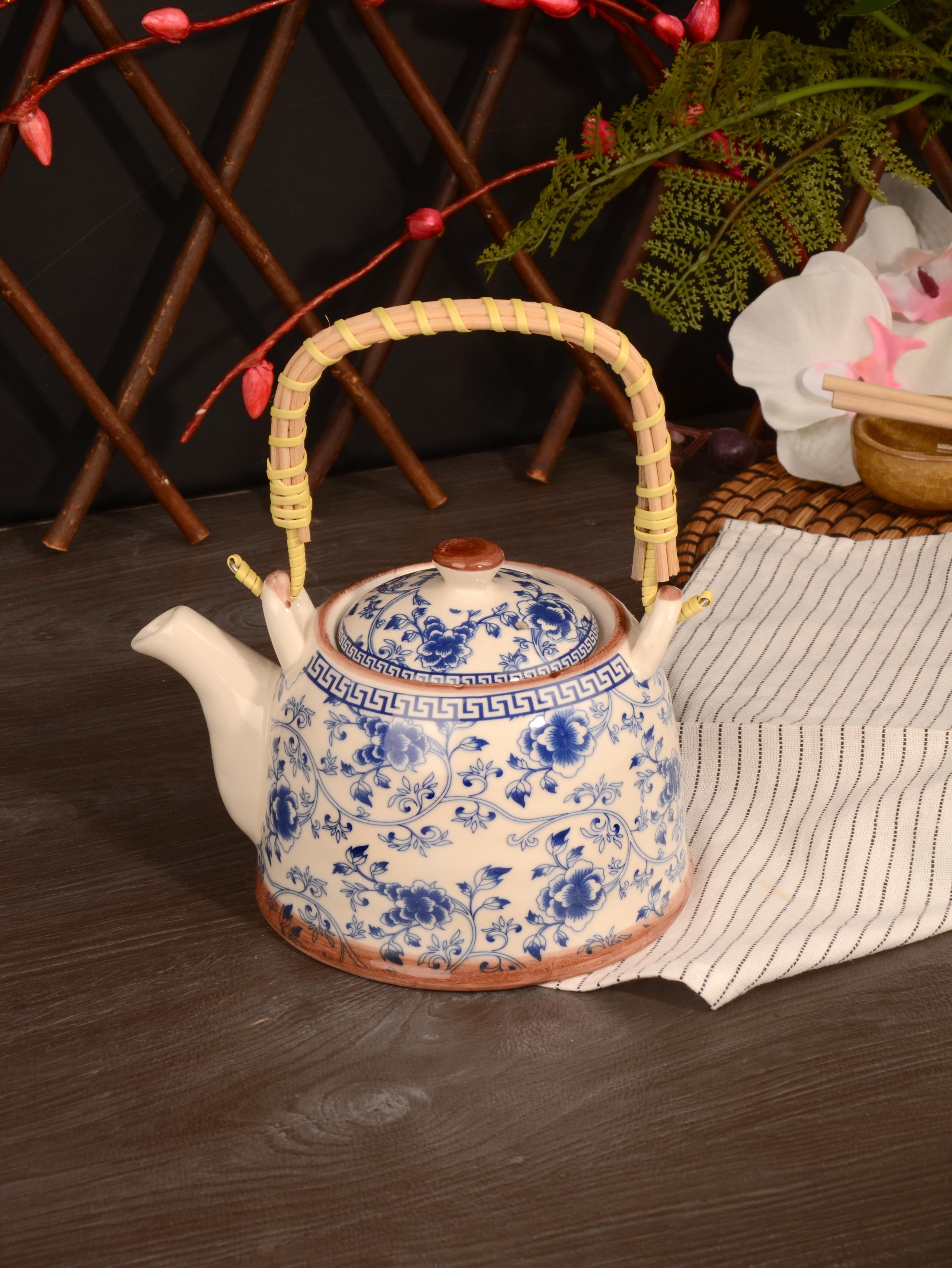 PAÇİ-MULAN 800 ML. BAMBU KULPLU ÇİNİ DESEN DEMLİK