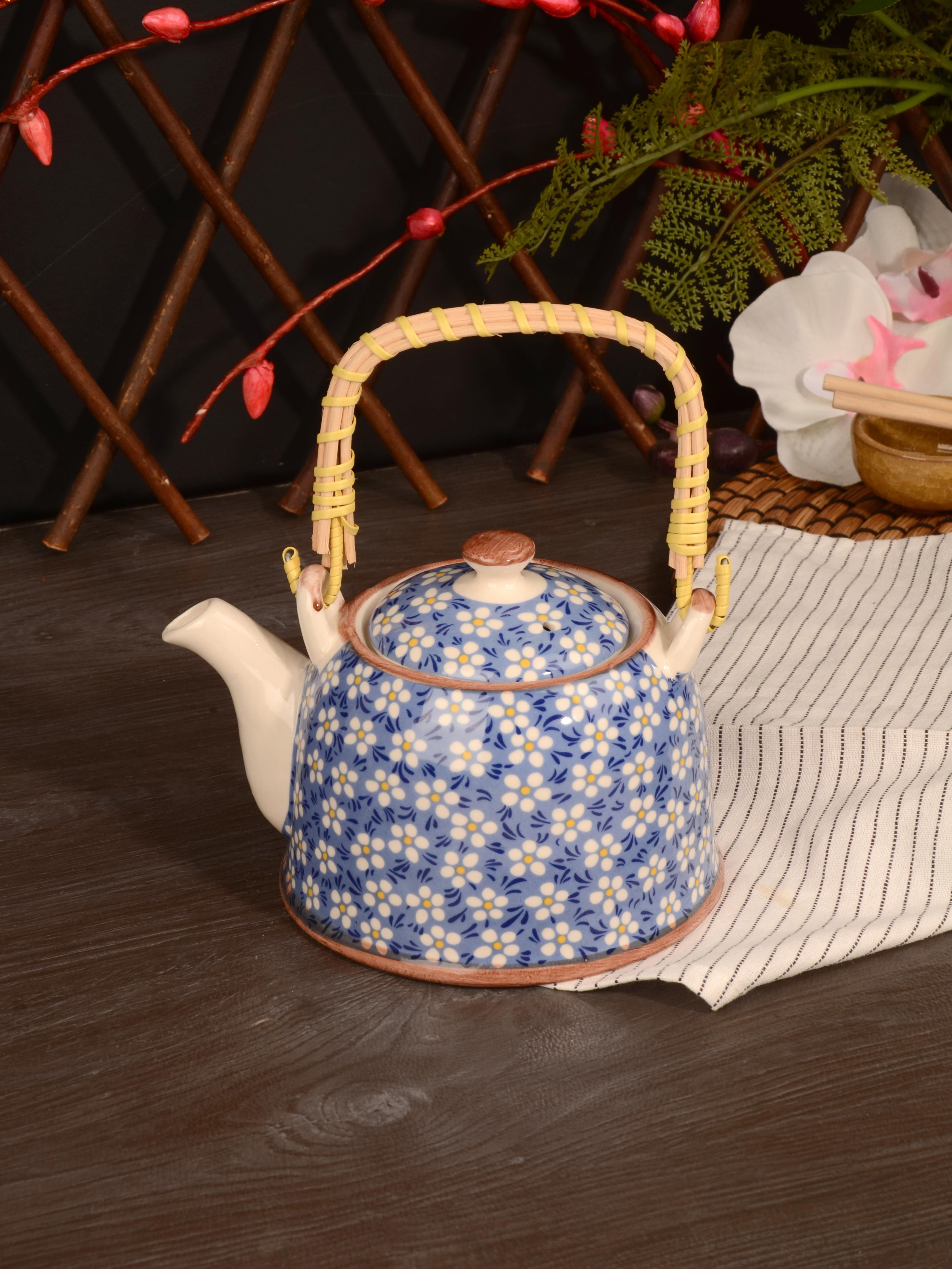 PAÇİ-MULAN 800 ML. BAMBU KULPLU ÇİNİ DESEN DEMLİK