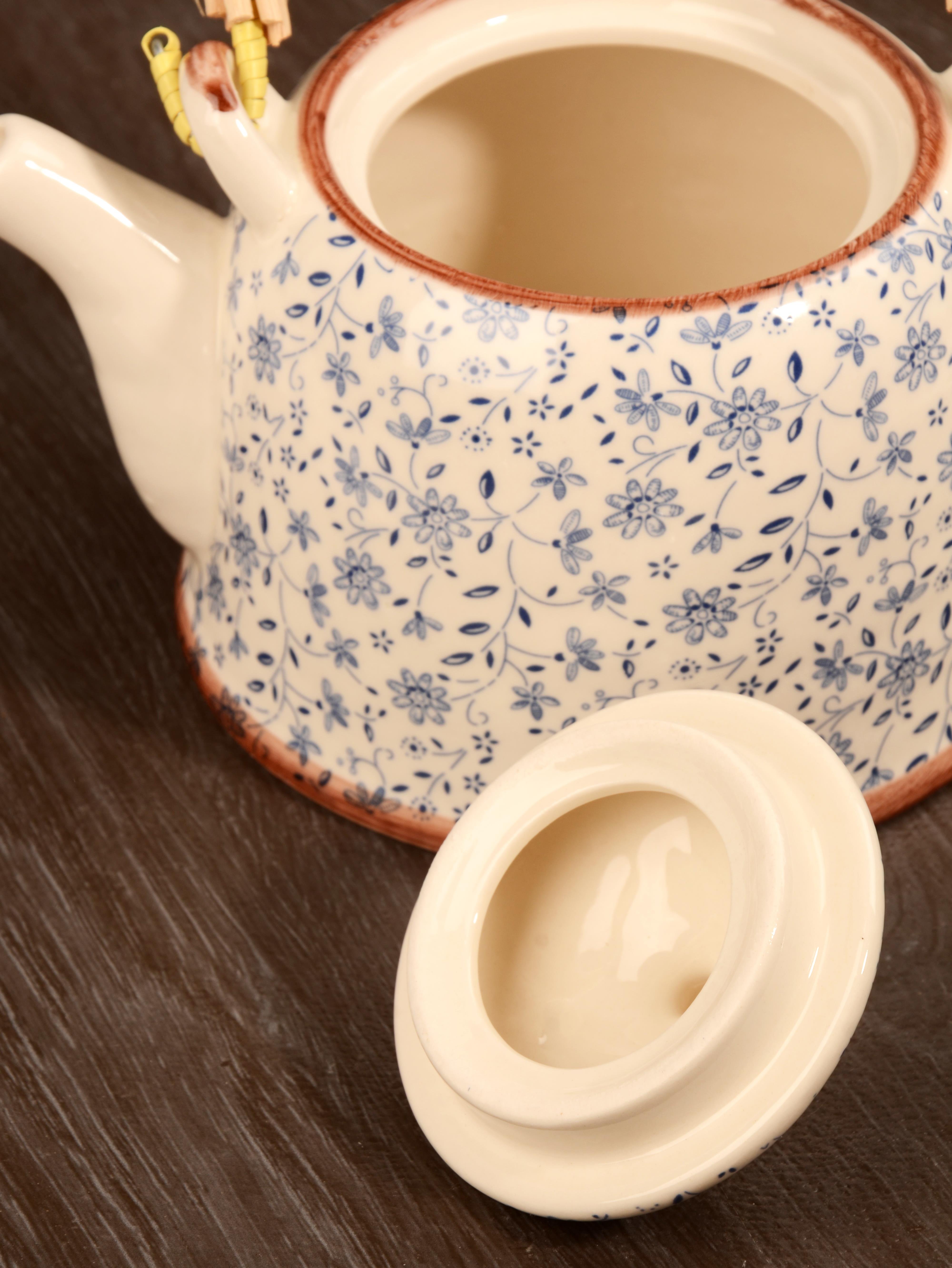 PAÇİ-MULAN 800 ML. BAMBU KULPLU ÇİNİ DESEN DEMLİK