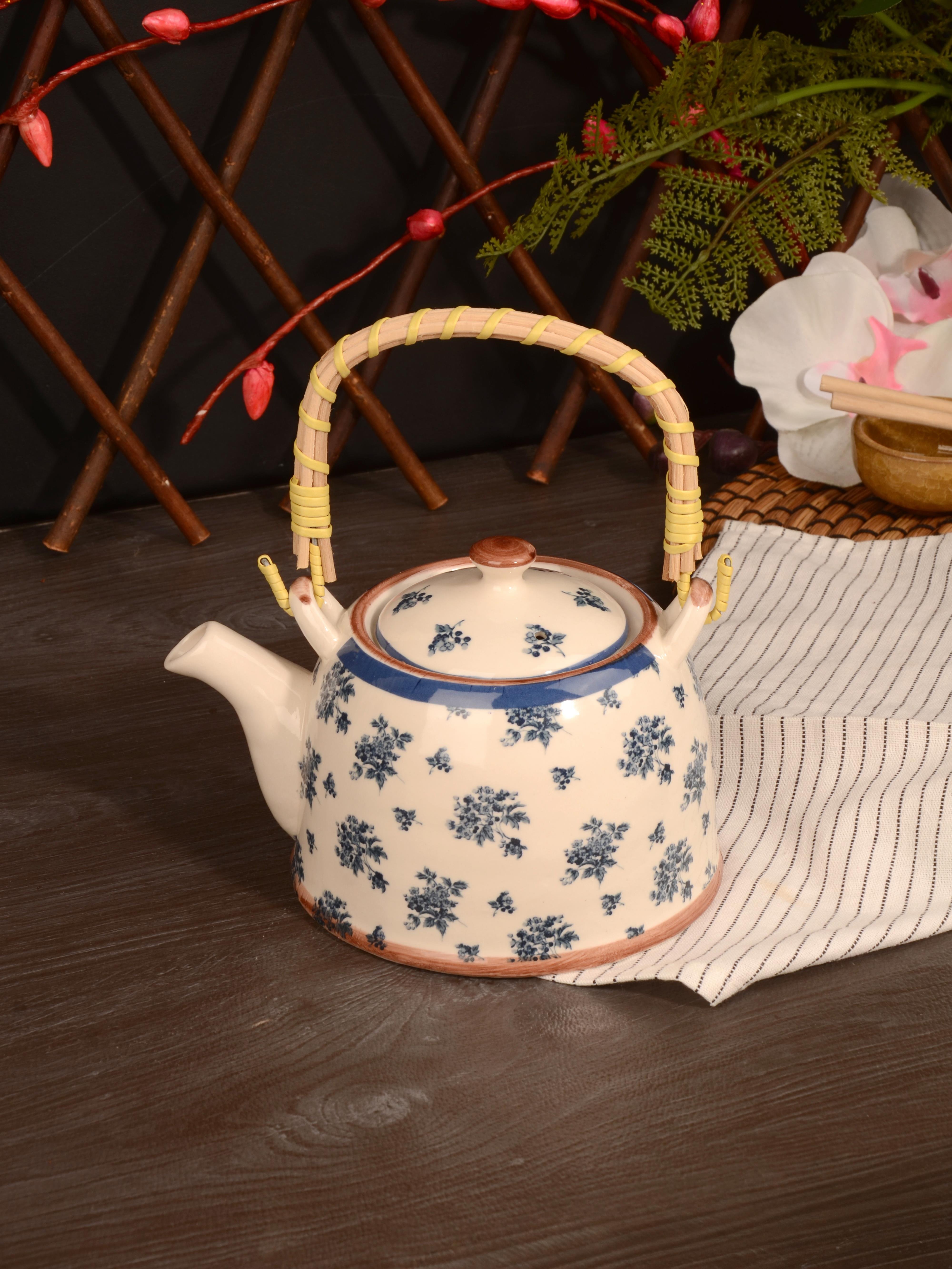 PAÇİ-MULAN 800 ML. BAMBU KULPLU ÇİNİ DESEN DEMLİK