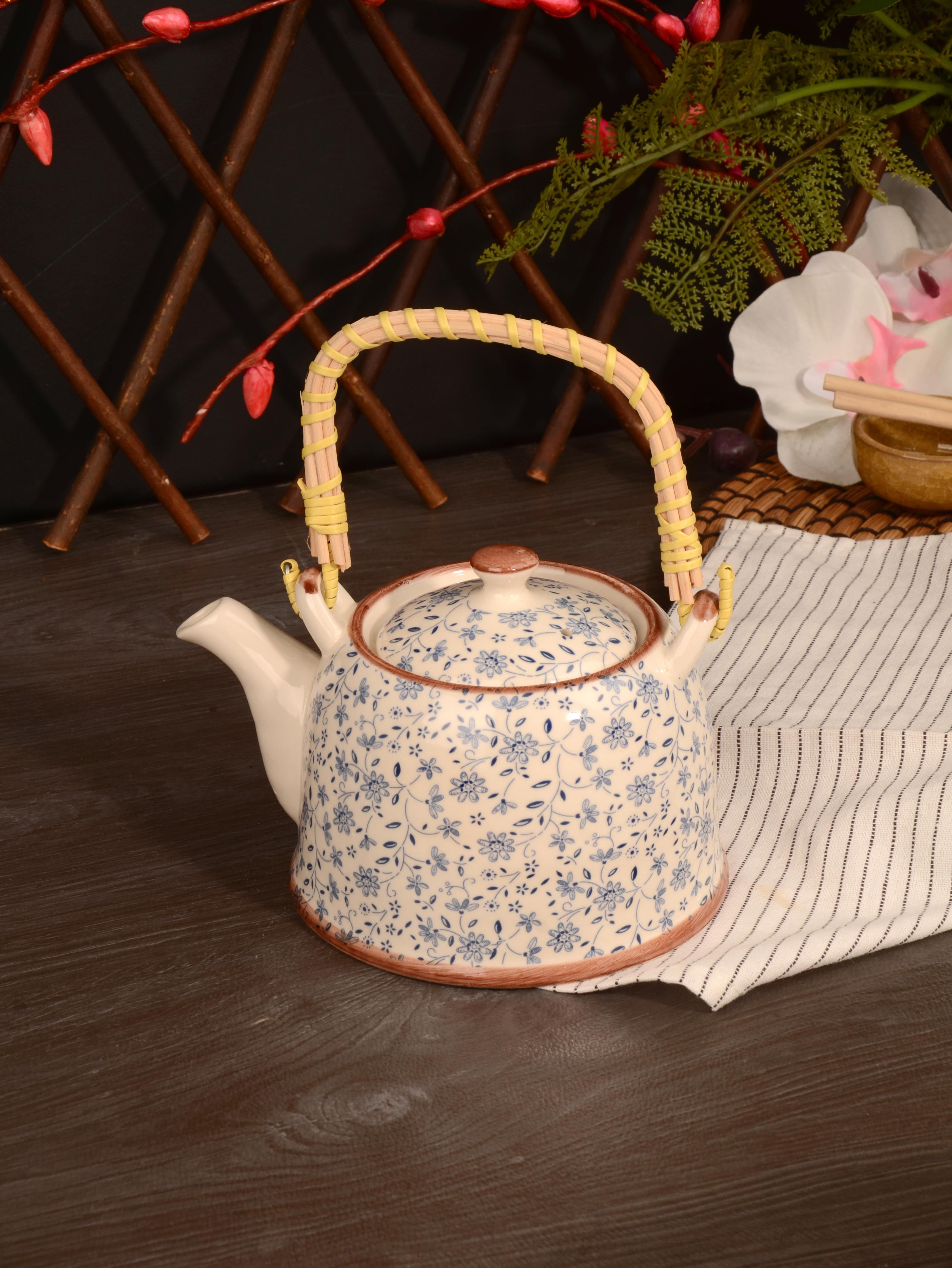 PAÇİ-MULAN 800 ML. BAMBU KULPLU ÇİNİ DESEN DEMLİK