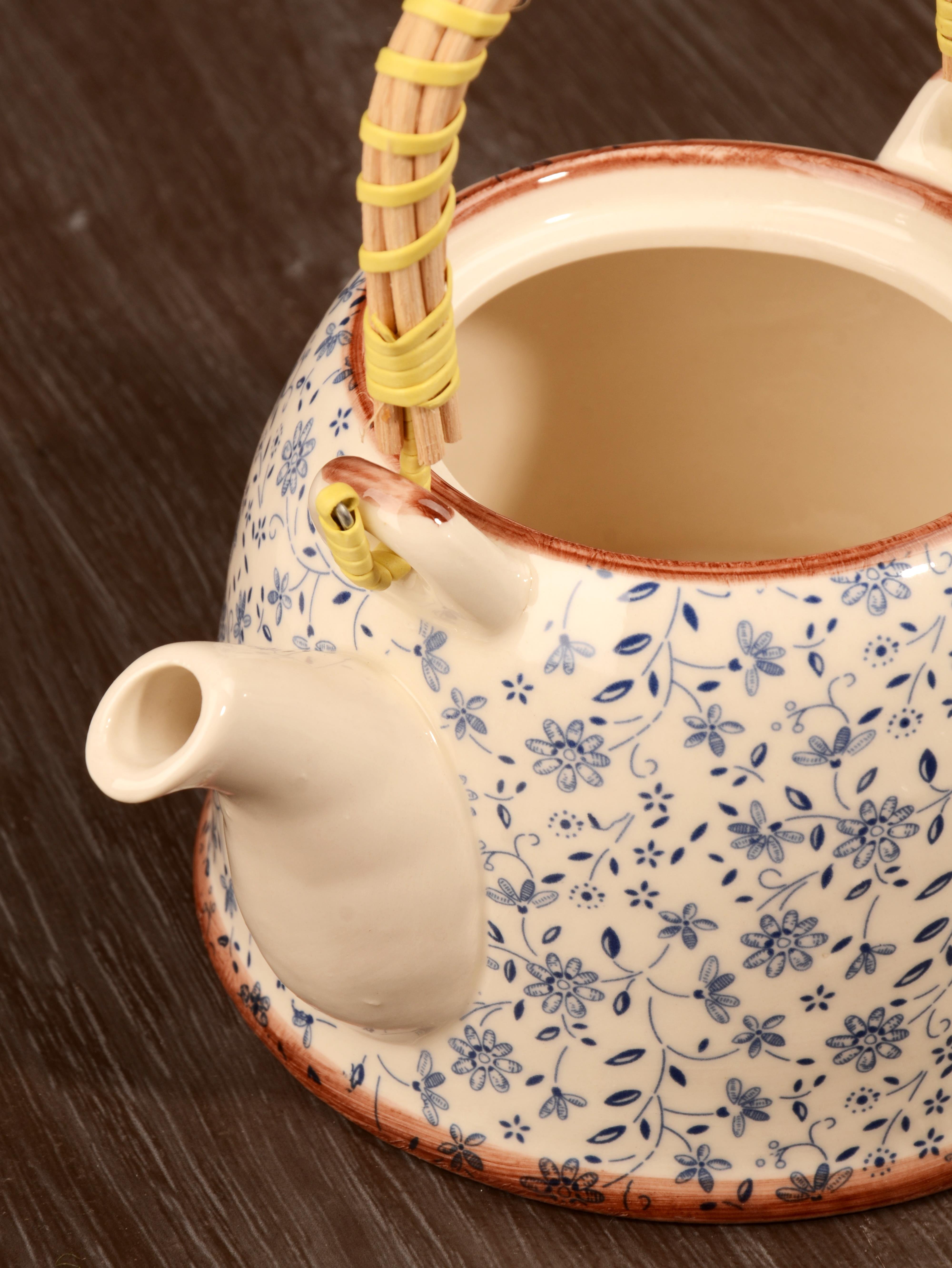 PAÇİ-MULAN 800 ML. BAMBU KULPLU ÇİNİ DESEN DEMLİK