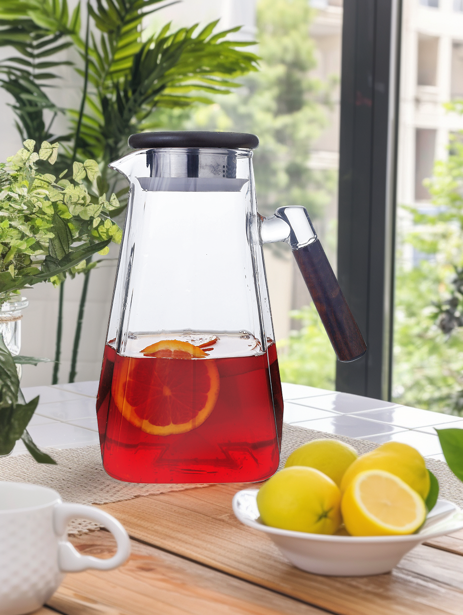 PAÇİ-PLAİN 1800 ML AKASYA KAPAKLI CAM SÜRAHİ