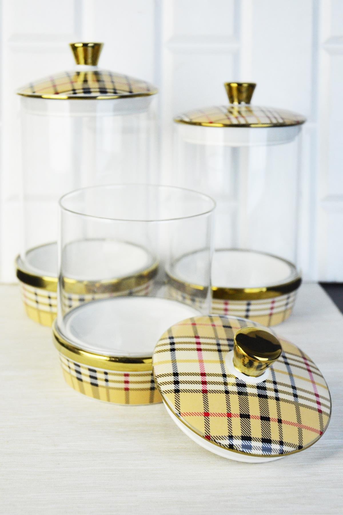 PAÇİ-PORSELEN & CAM BURBERRY BÜYÜK BOY KAVANOZ