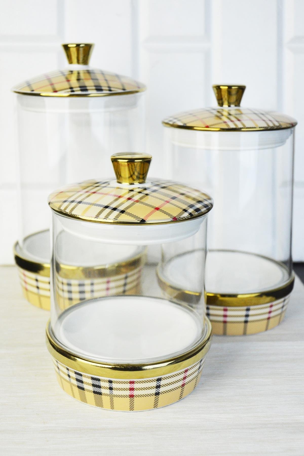 PAÇİ-PORSELEN & CAM BURBERRY BÜYÜK BOY KAVANOZ