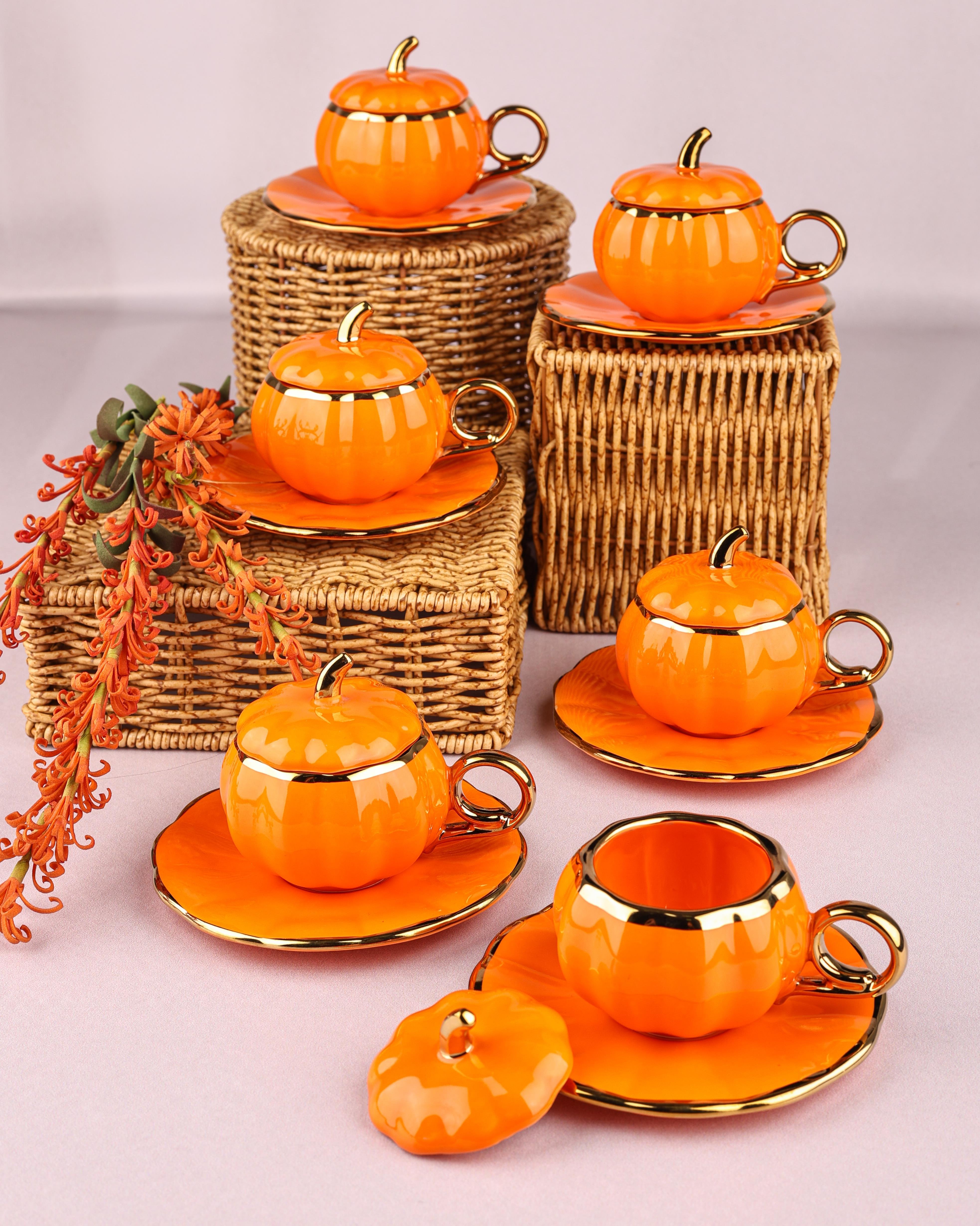 PAÇİ-PUMPKIN TURUNCU 6'LI KAHVE FİNCANI