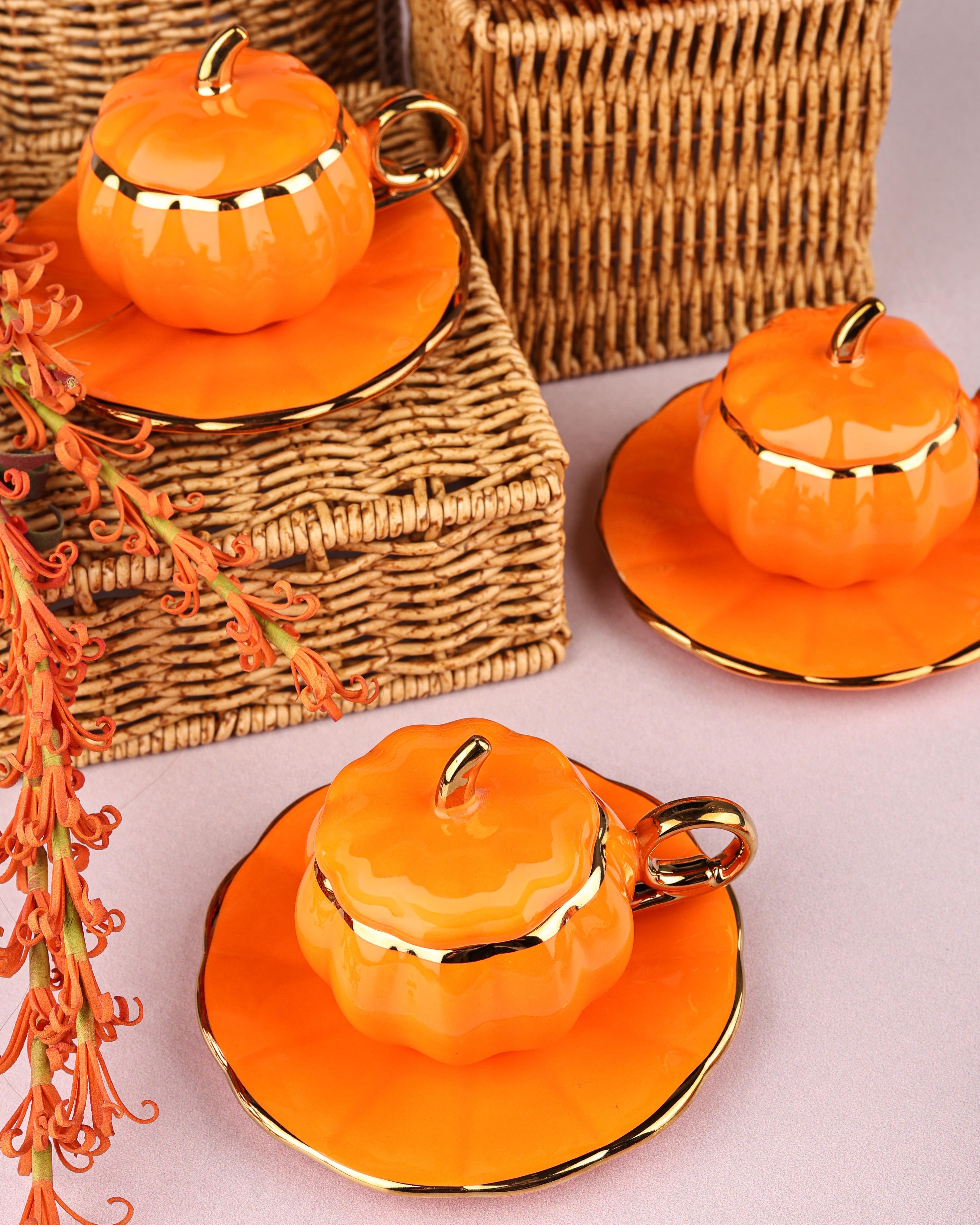 PAÇİ-PUMPKIN TURUNCU 6'LI KAHVE FİNCANI