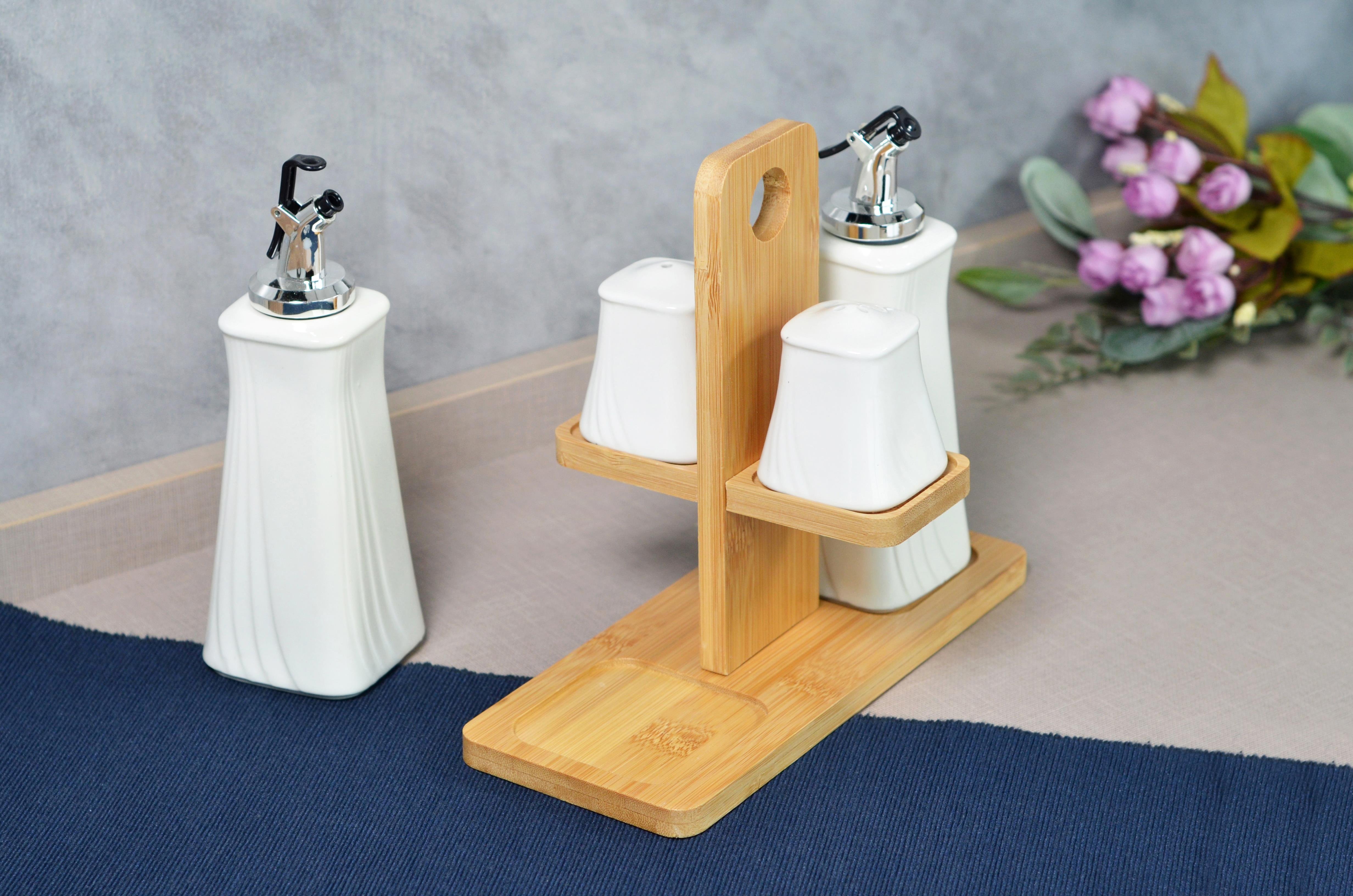 PAÇİ-STELLA 4'LÜ STANDLI YAĞLIK SİRKELİK SETİ