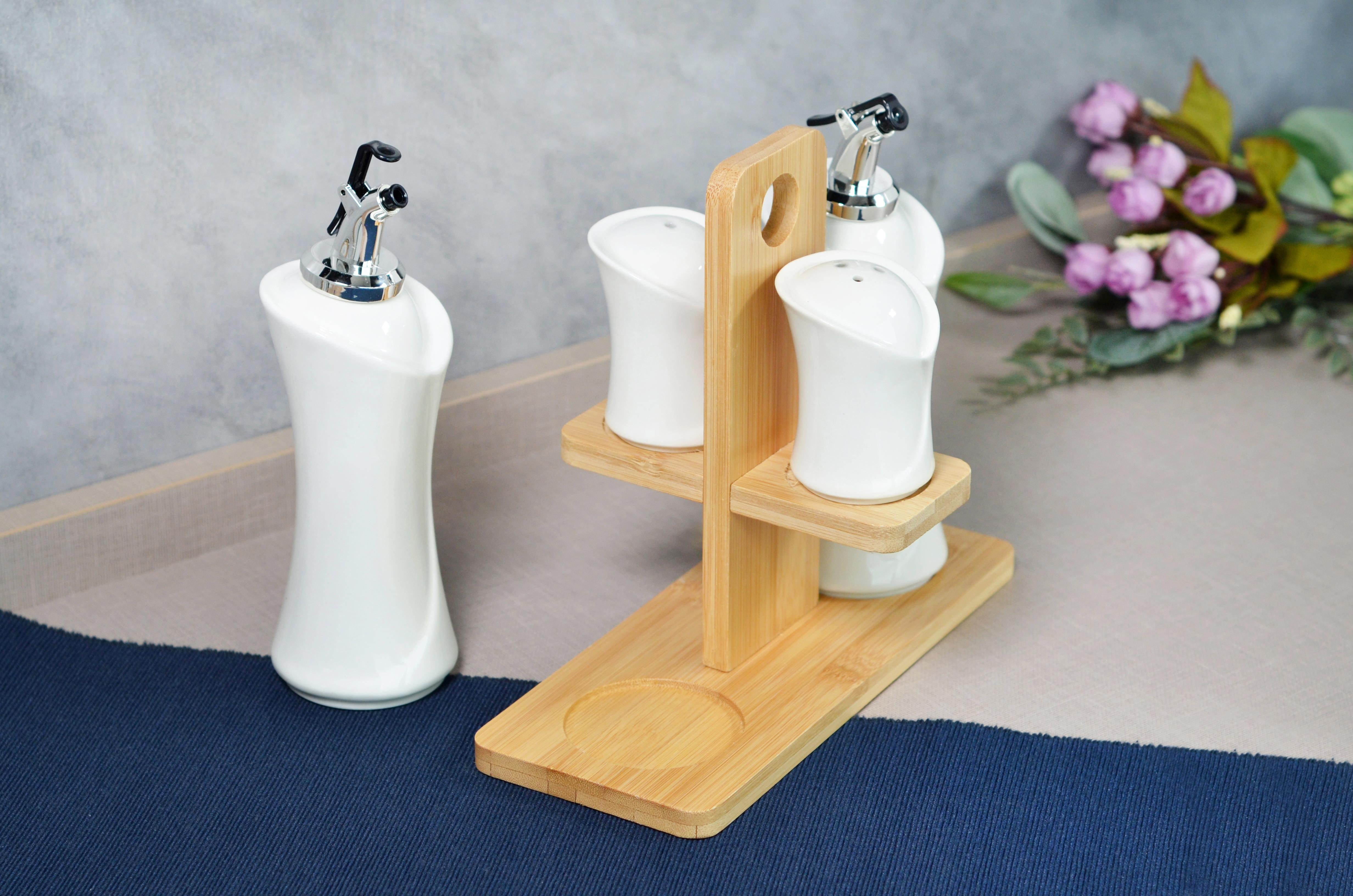 PAÇİ-STELLA 4'LÜ STANDLI YAĞLIK SİRKELİK SETİ