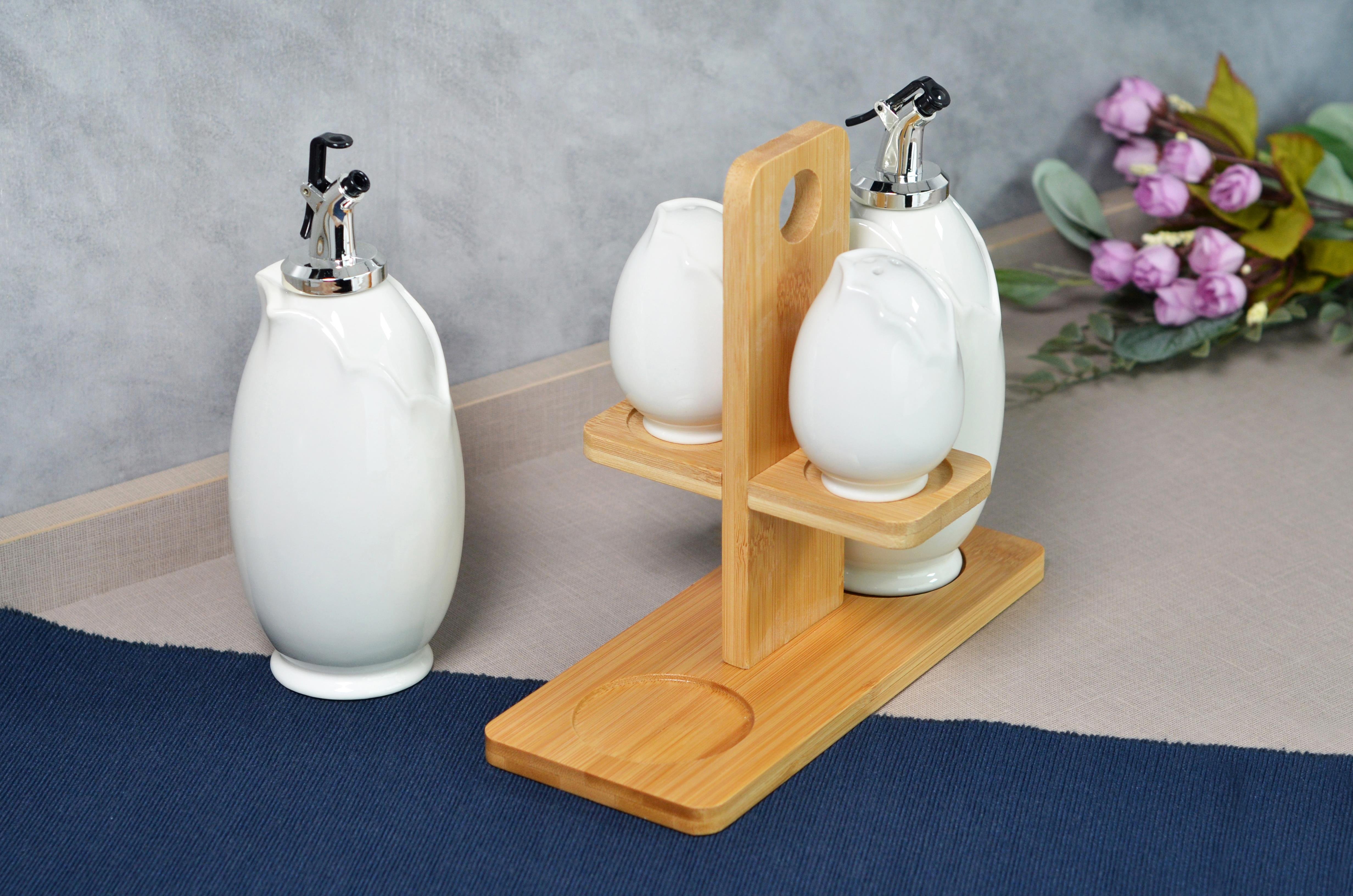 PAÇİ-STELLA 4'LÜ STANDLI YAĞLIK SİRKELİK SETİ