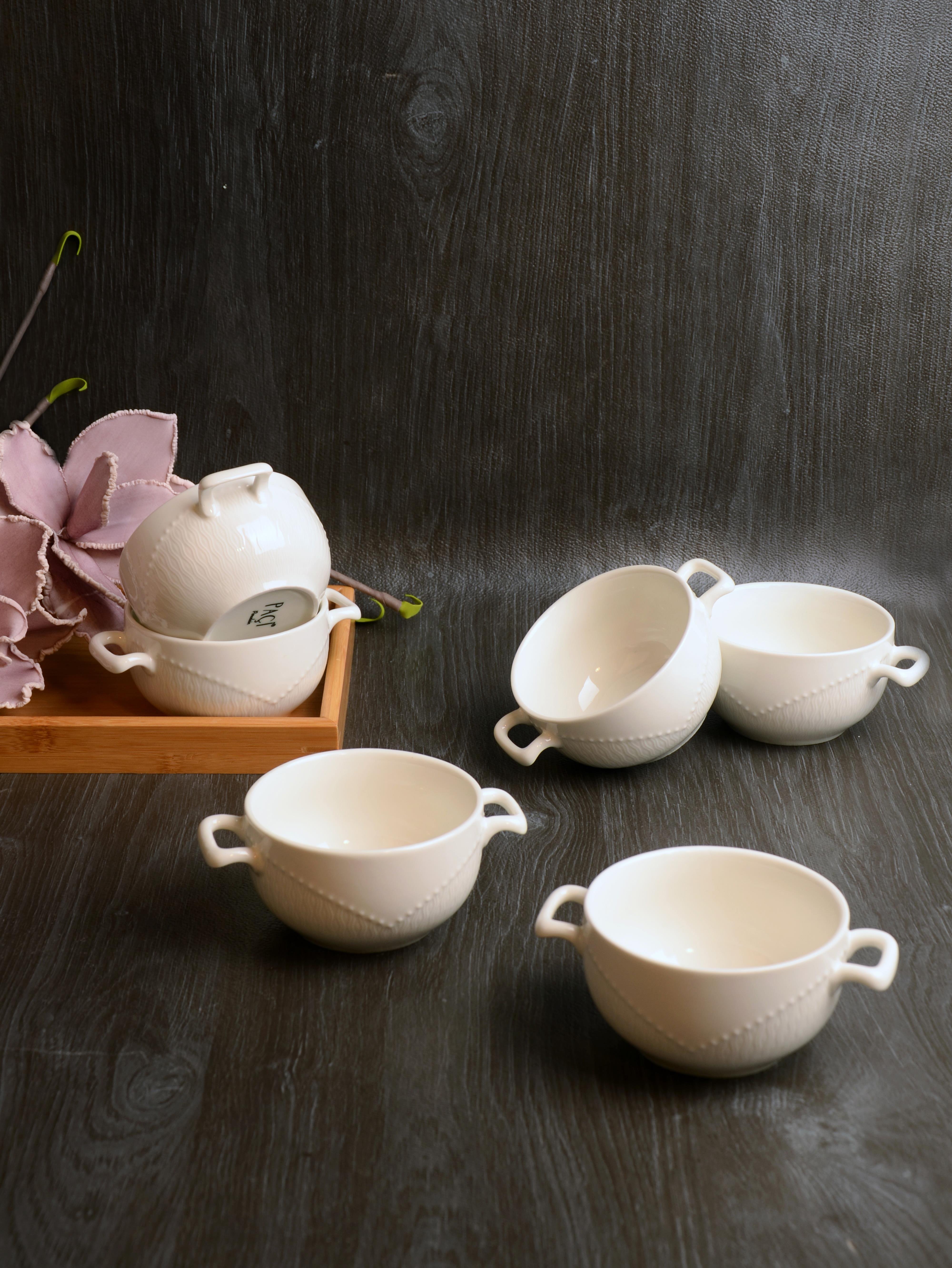 PAÇİ-VELİA BEYAZ 6'LI KASE SETİ