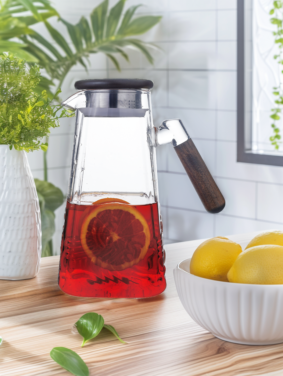 PAÇİ-WAVE 1800 ML AKASYA KAPAKLI CAM SÜRAHİ