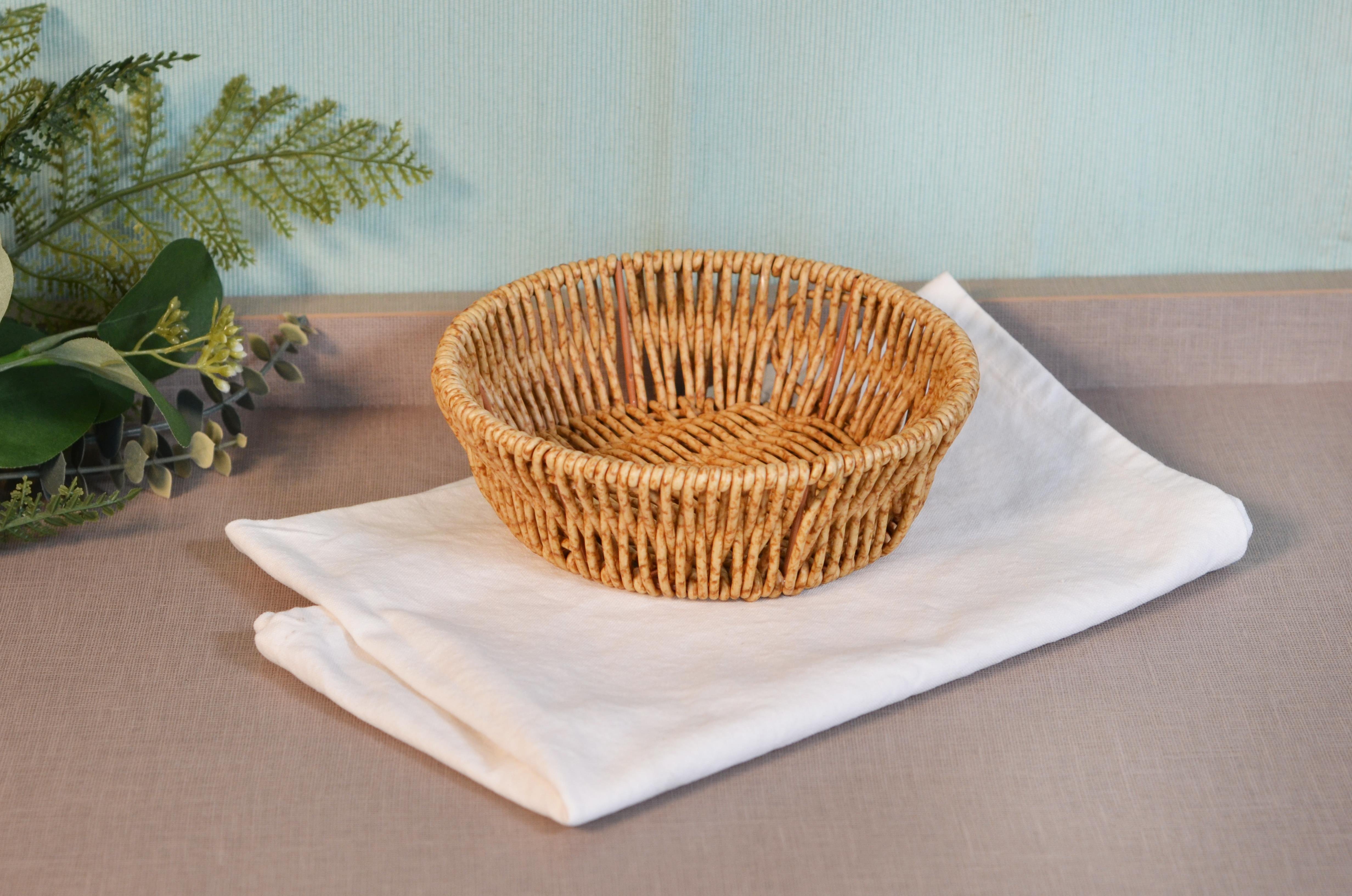 PAÇİ-YUVARLAK KÜÇÜK EKMEK SEPETİ