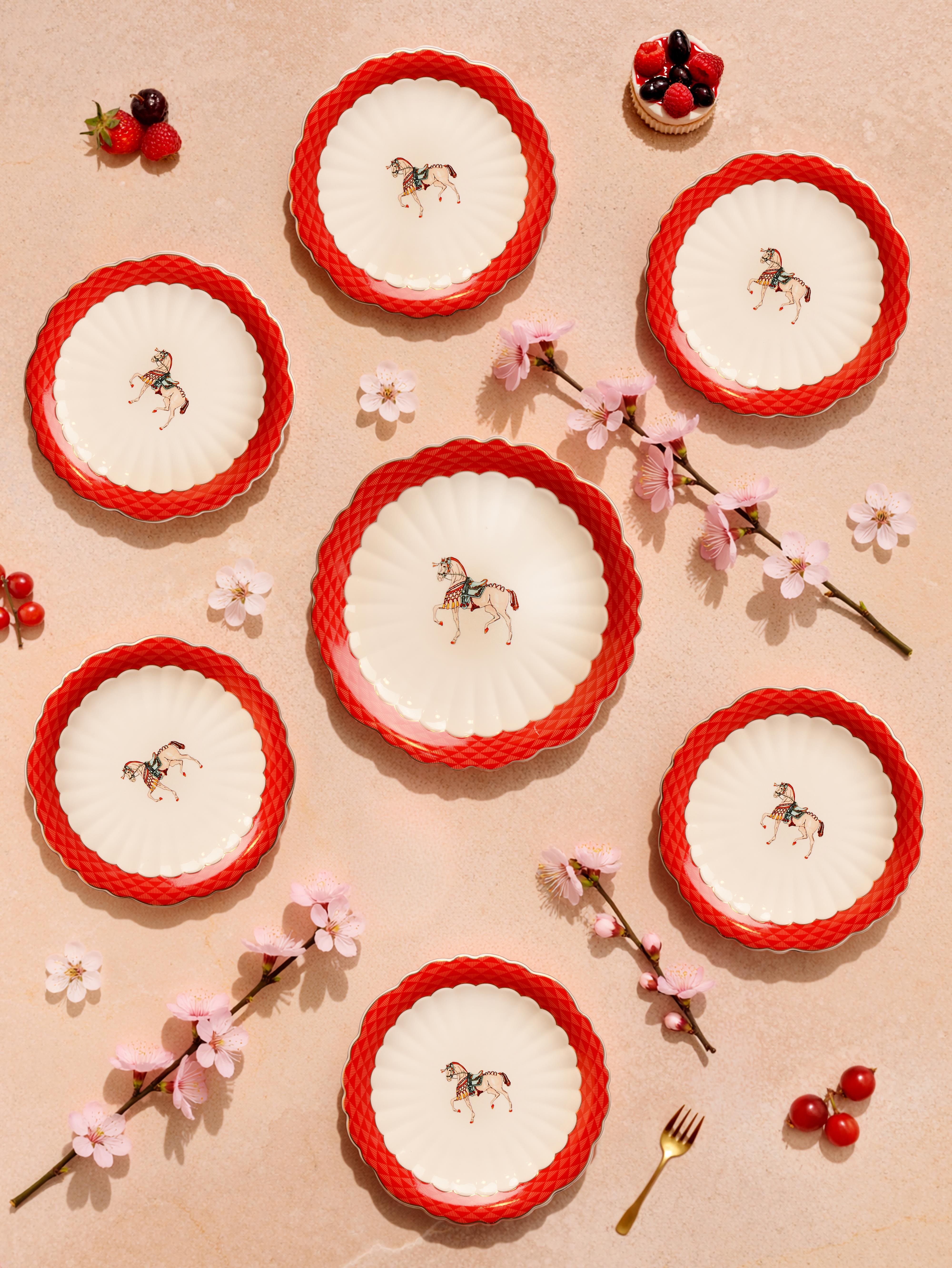 ROYAL CHARME-BLOSSOM 7'Lİ PASTA SERVİS