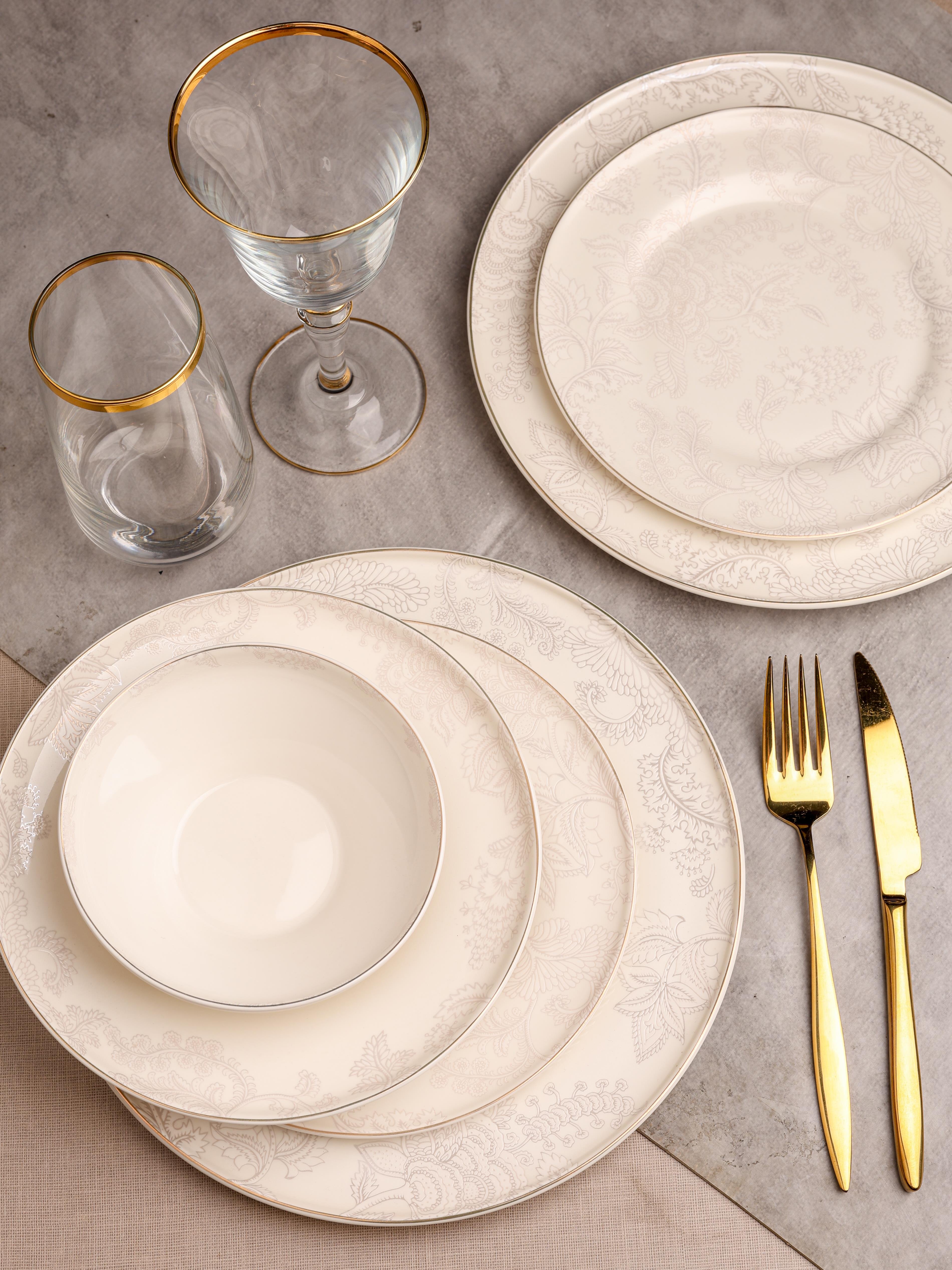 ROYAL CHARME-BONİTA 24 PARÇA BONE CHİNA YEMEK TAKIMI