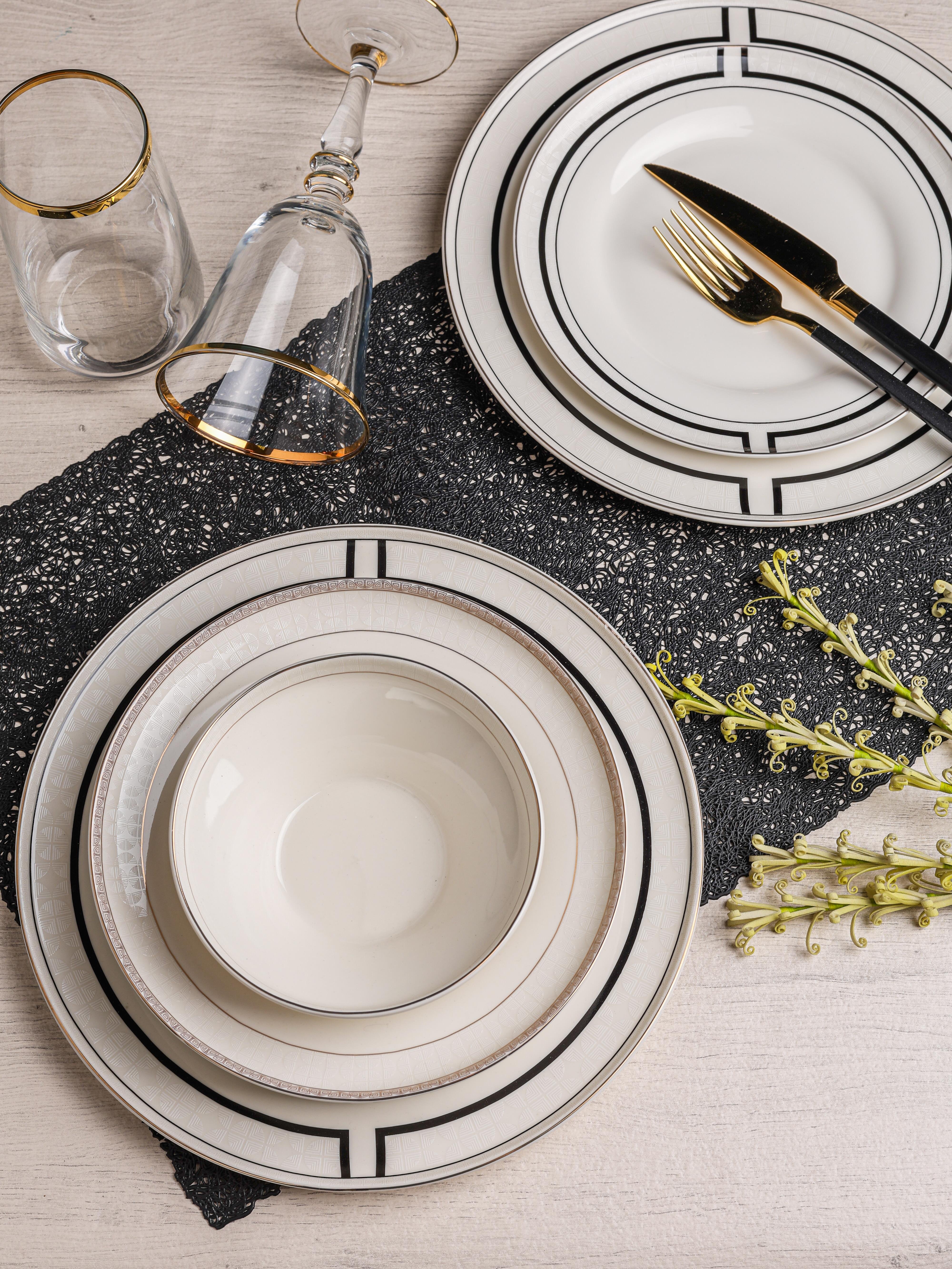 ROYAL CHARME-BONİTA 24 PARÇA BONE CHİNA YEMEK TAKIMI