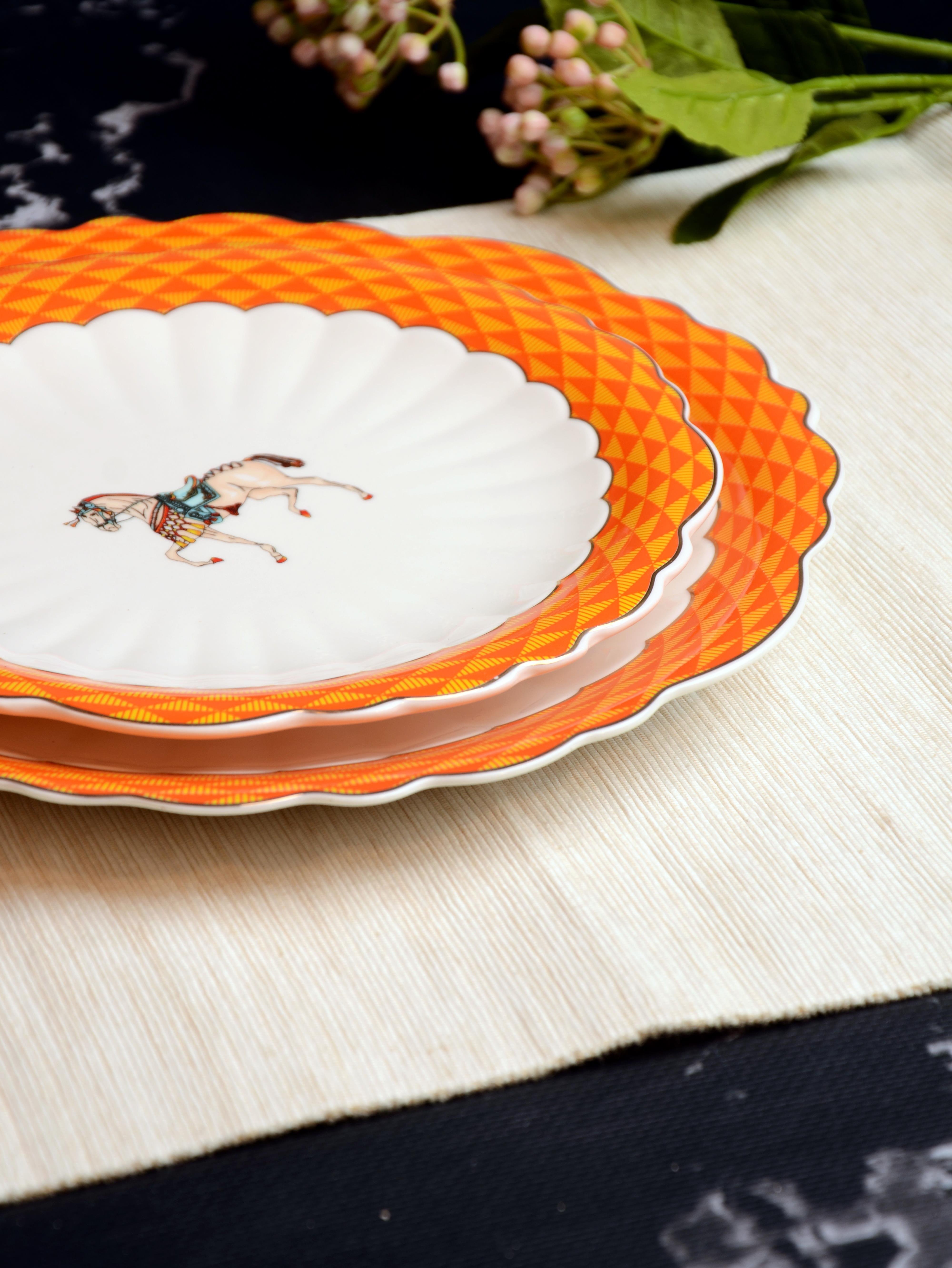 ROYAL CHARME-BRANCO 7'Lİ PASTA SERVİS