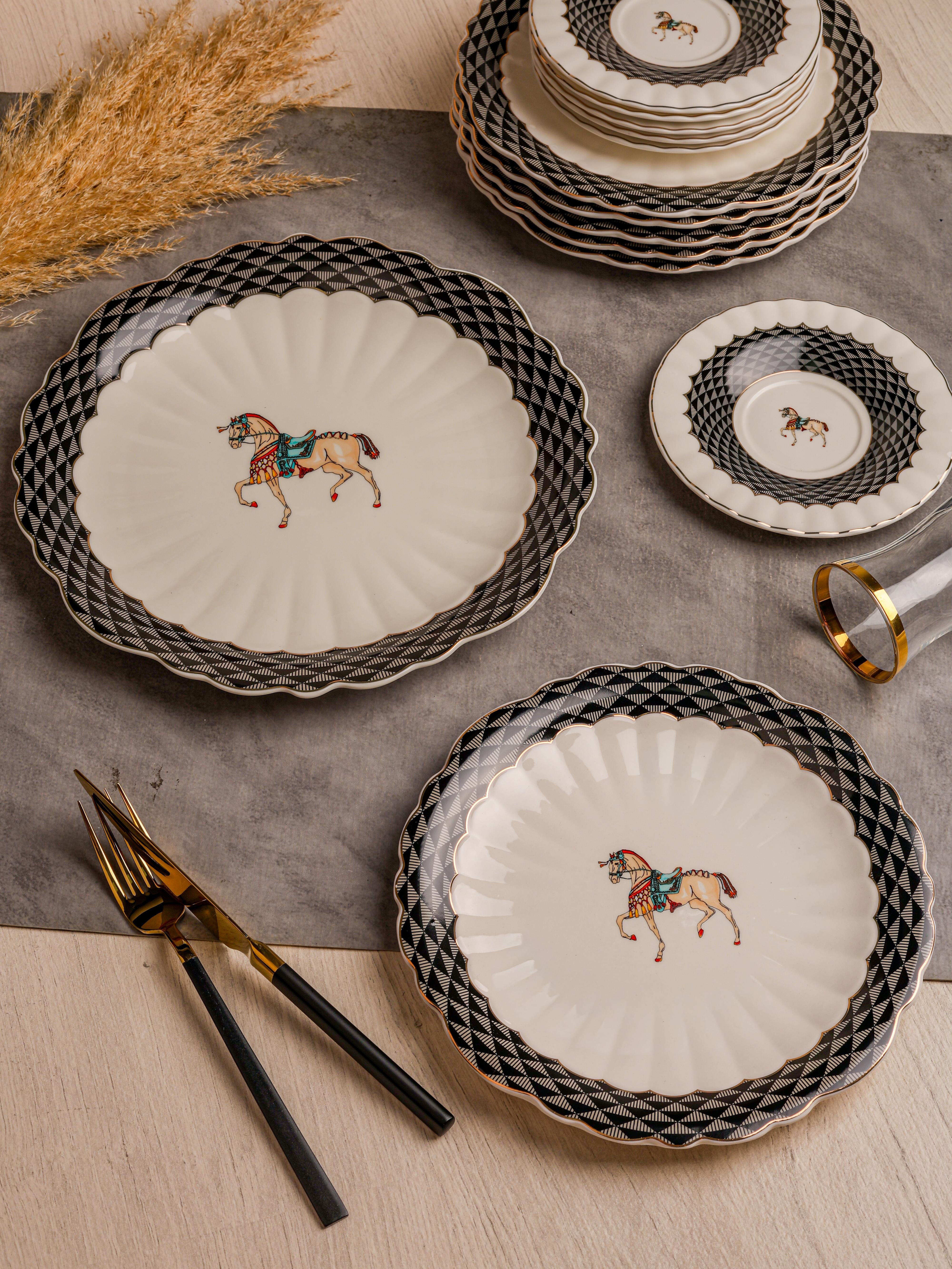 ROYAL CHARME-BRANCO 7'Lİ PASTA SERVİS