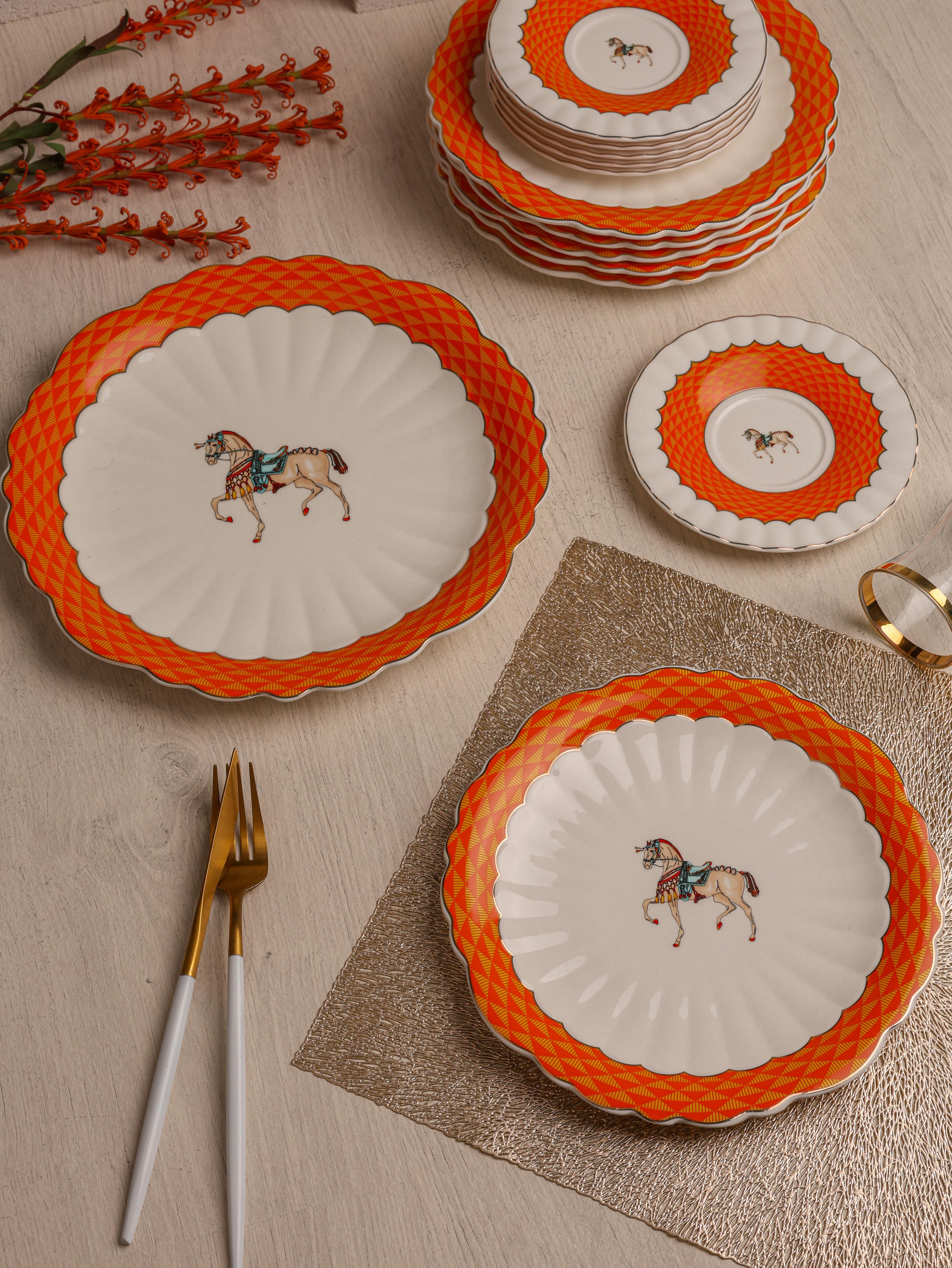 ROYAL CHARME-BRANCO 7'Lİ PASTA SERVİS