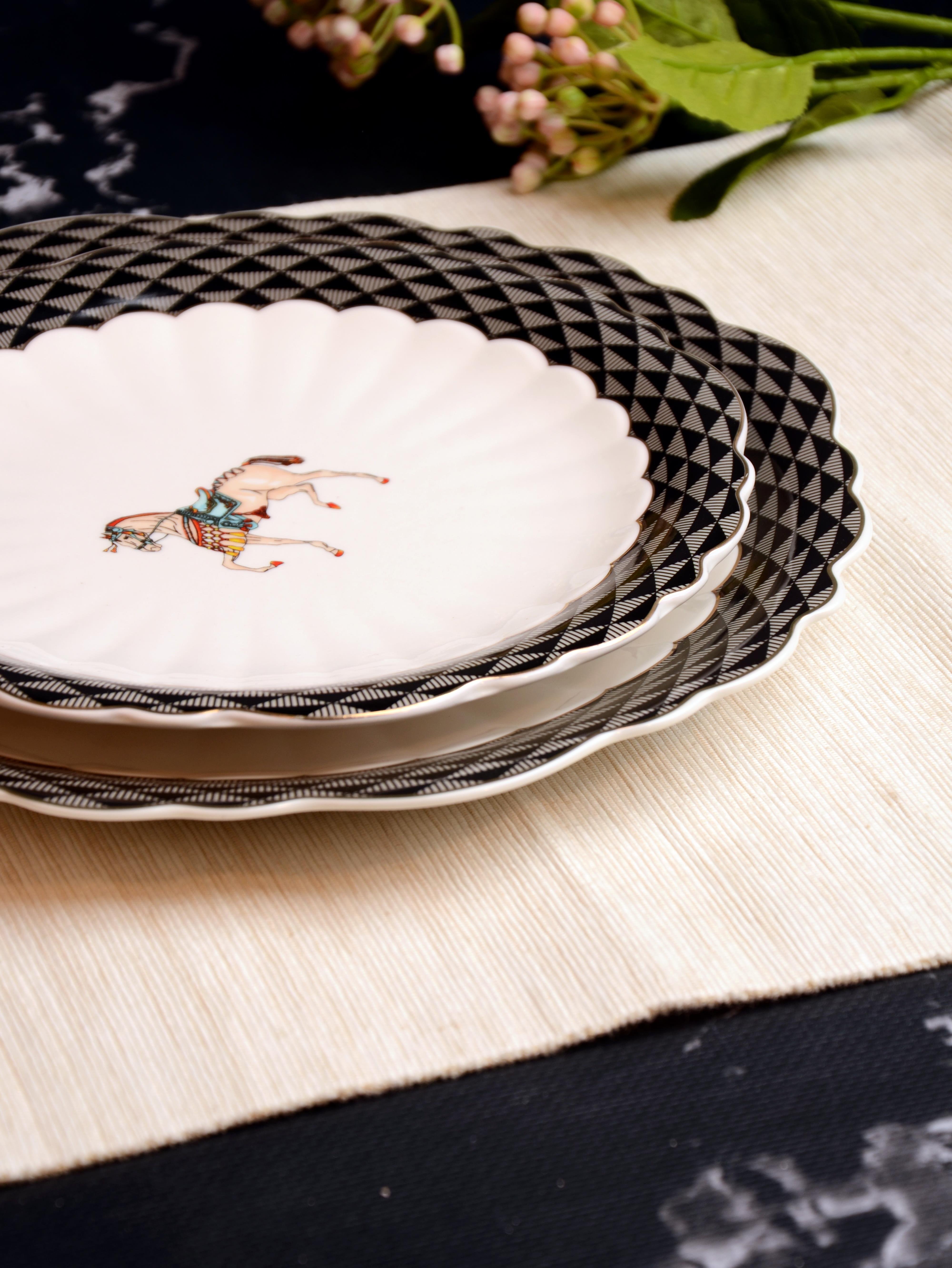 ROYAL CHARME-BRANCO 7'Lİ PASTA SERVİS