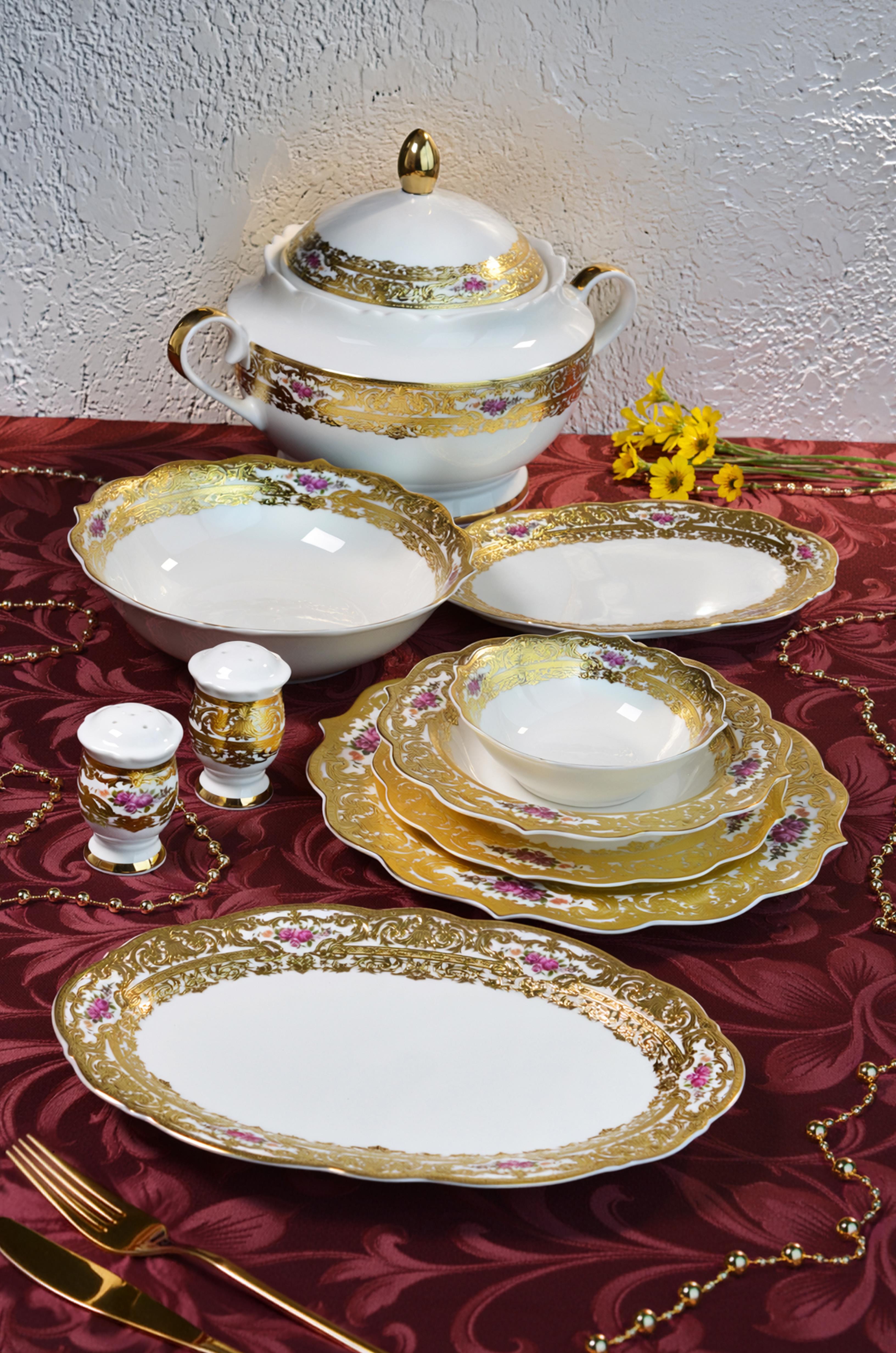 ROYAL CHARME-CAMILLA 60 PARÇA 24 K ALTIN YEMEK TAKIMI