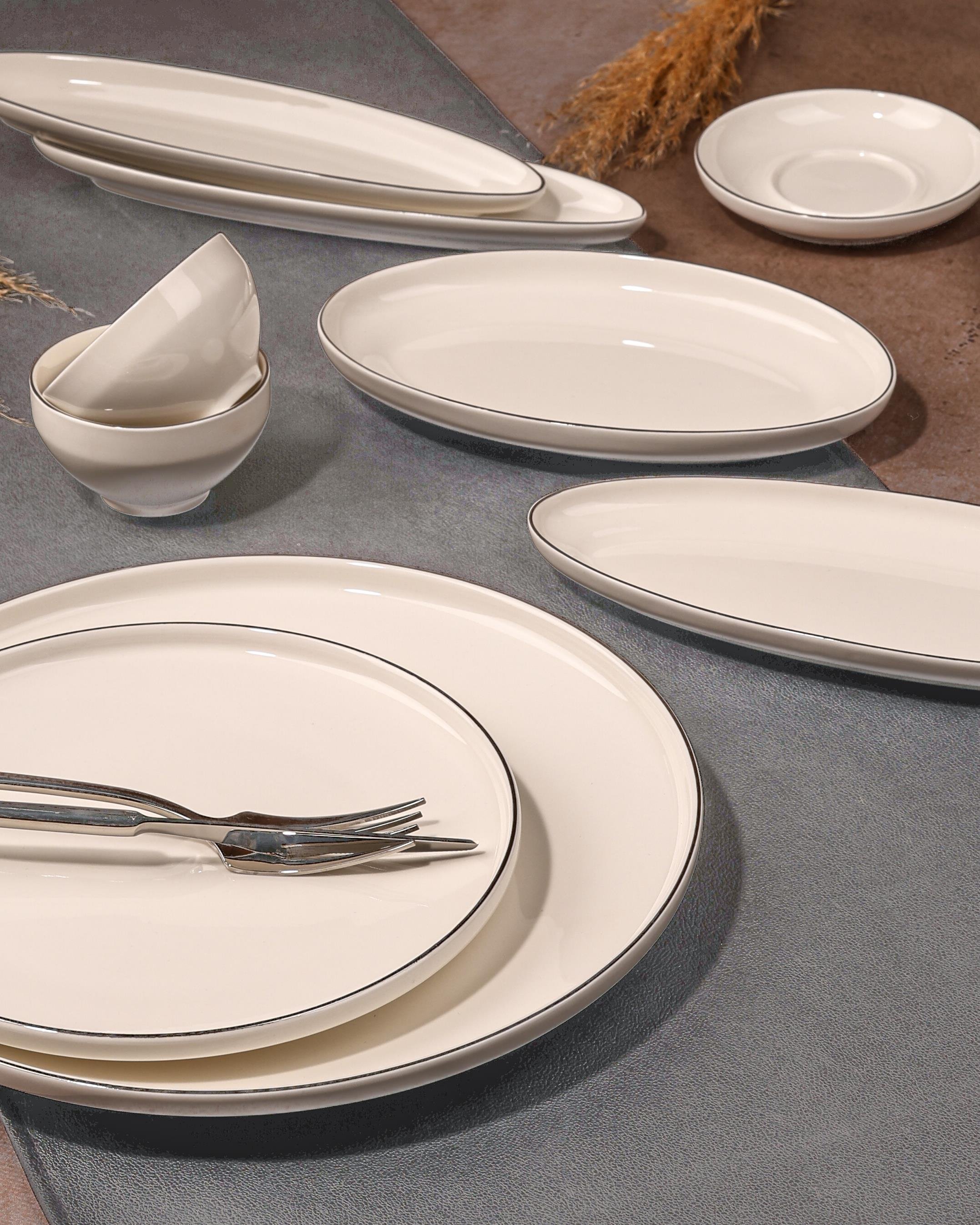 ROYAL CHARME-CLODİA SİLVER 25 PARÇA KAHVALTI TAKIMI